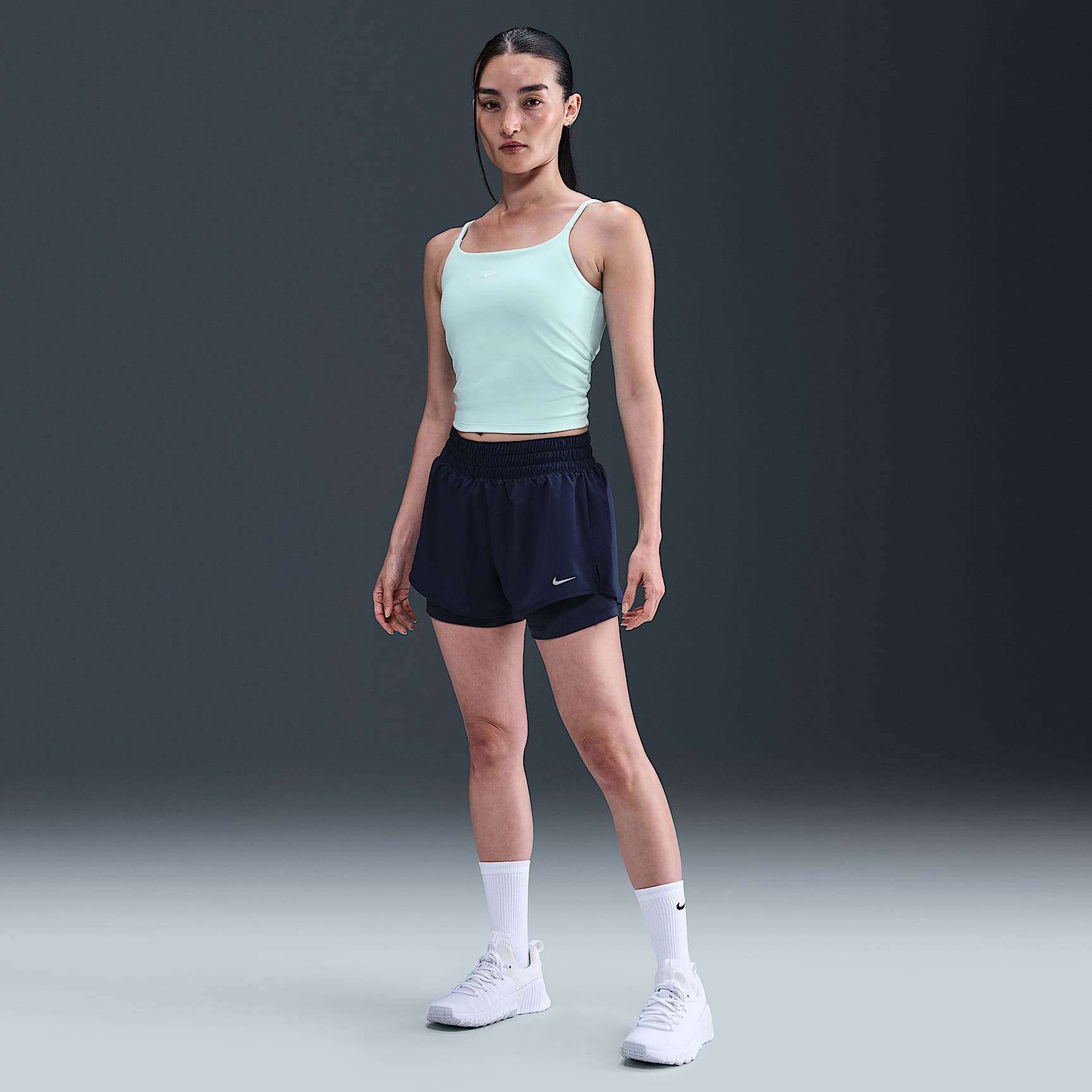 Nike Dri-FIT One Women's Mid-rise 8cm (approx.) 2-in-1 Shorts