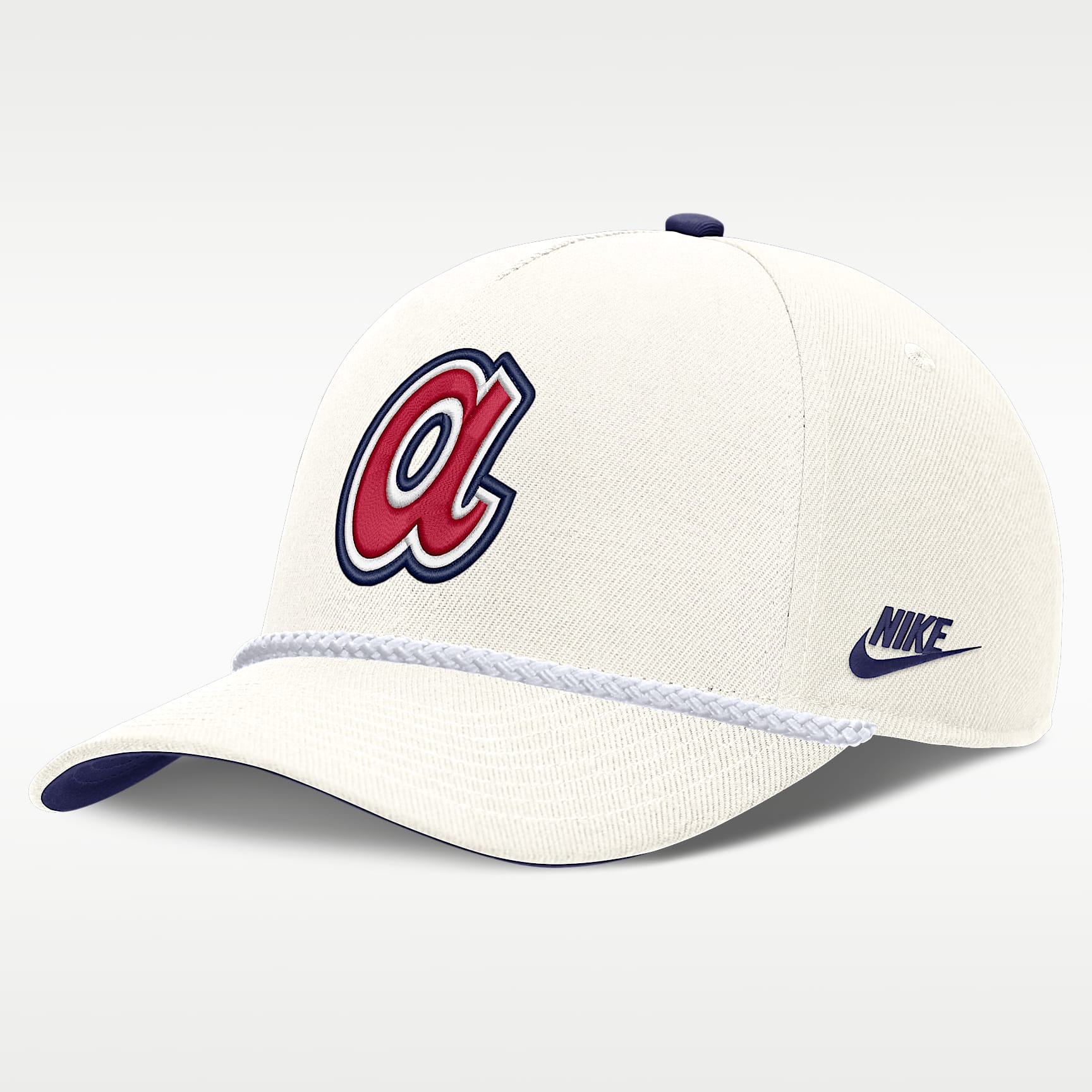 Atlanta Braves 1974 Cooperstown Rise Men's Nike MLB Structured Adjustable Hat