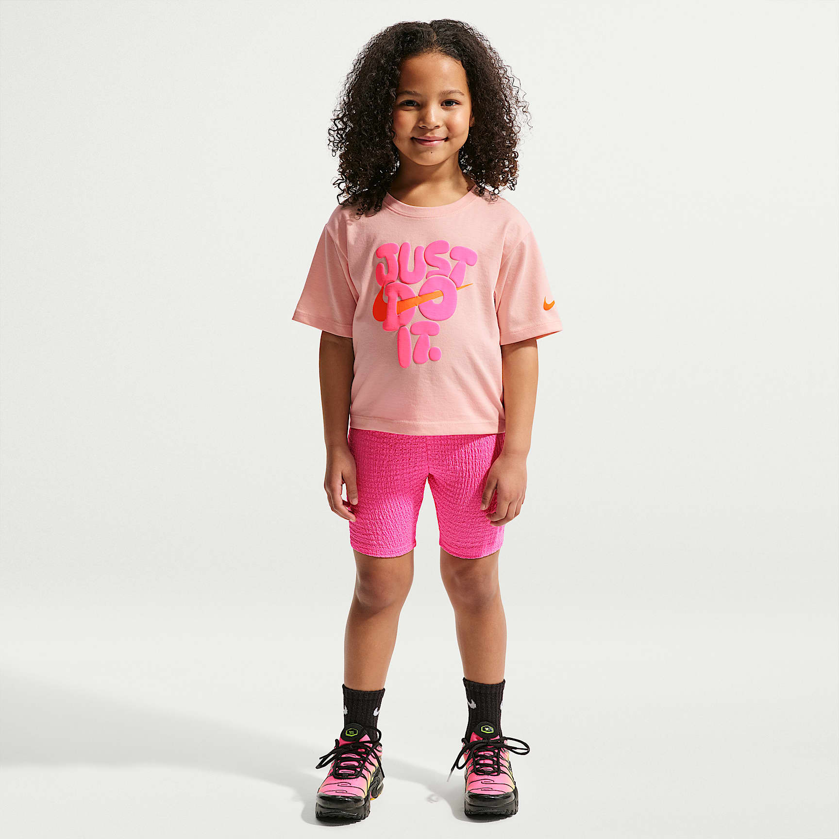 나이키 볼드 플레이 리틀키즈 투피스 바이크 쇼츠 세트