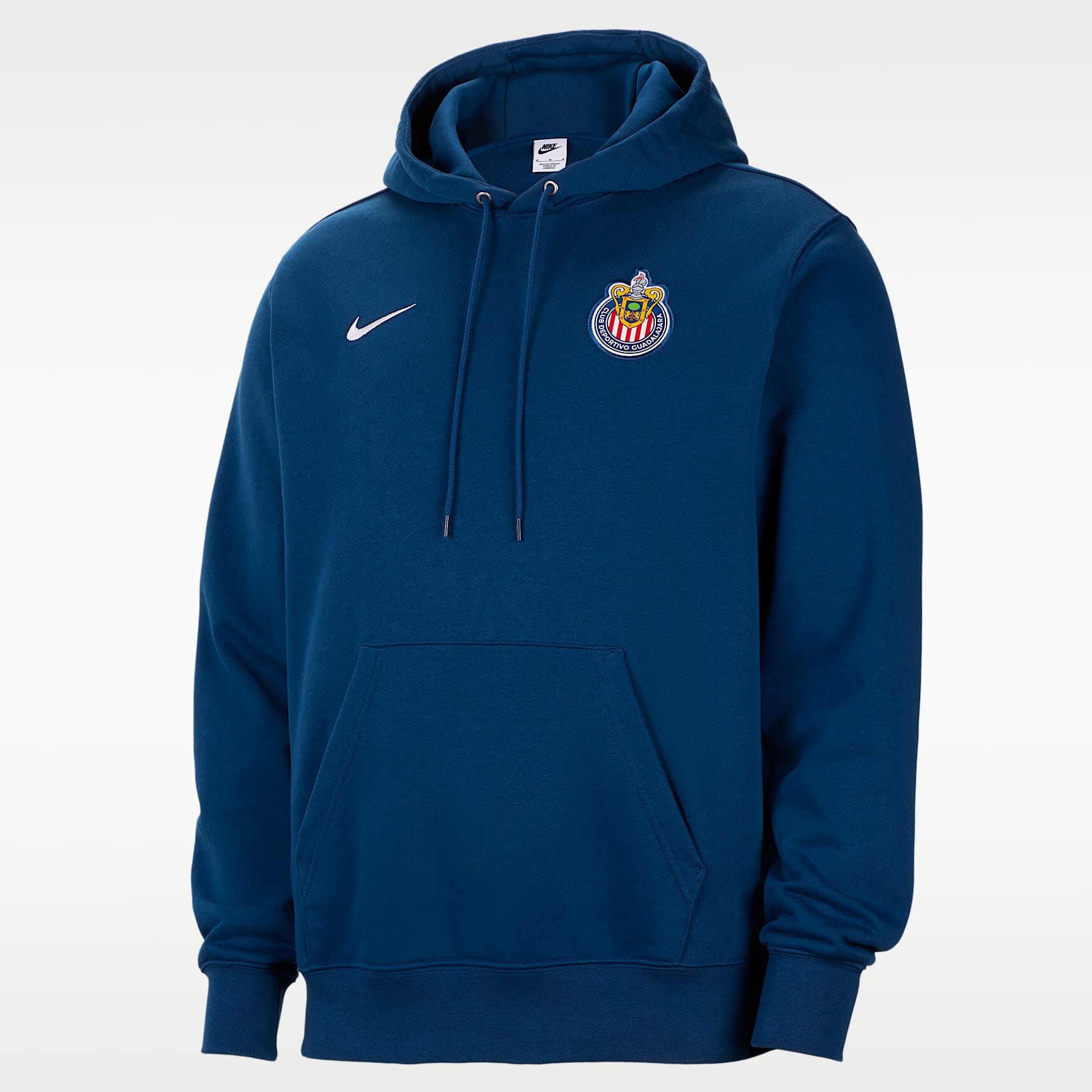 Sudadera con gorro sin cierre de futbol de French Terry Nike Club para hombre Chivas