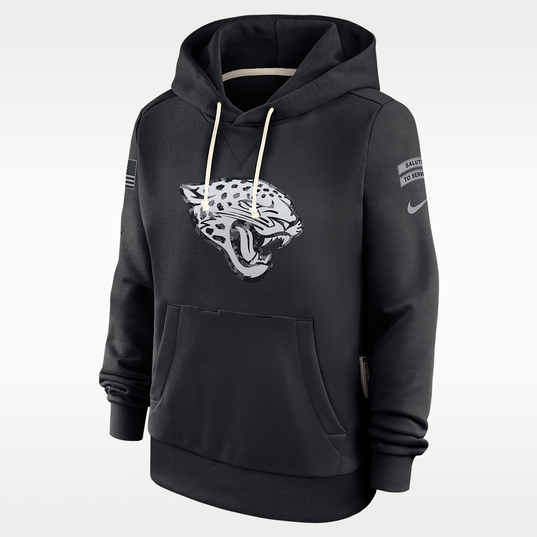 Jacksonville Jaguars Salute to Service Sideline Women's Nike Dri-FIT NFL Pullover Hoodie