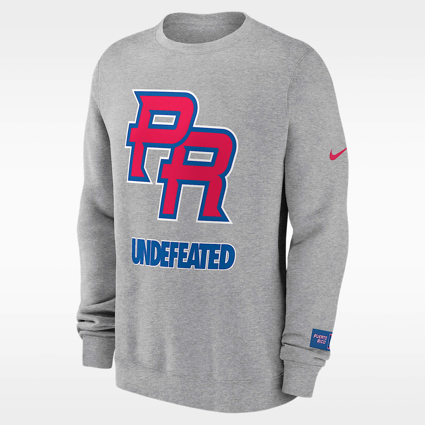 Puerto Rico National Baseball Team 2026 World Baseball Classic Complex Undefeated Men's Nike Pullover Crew