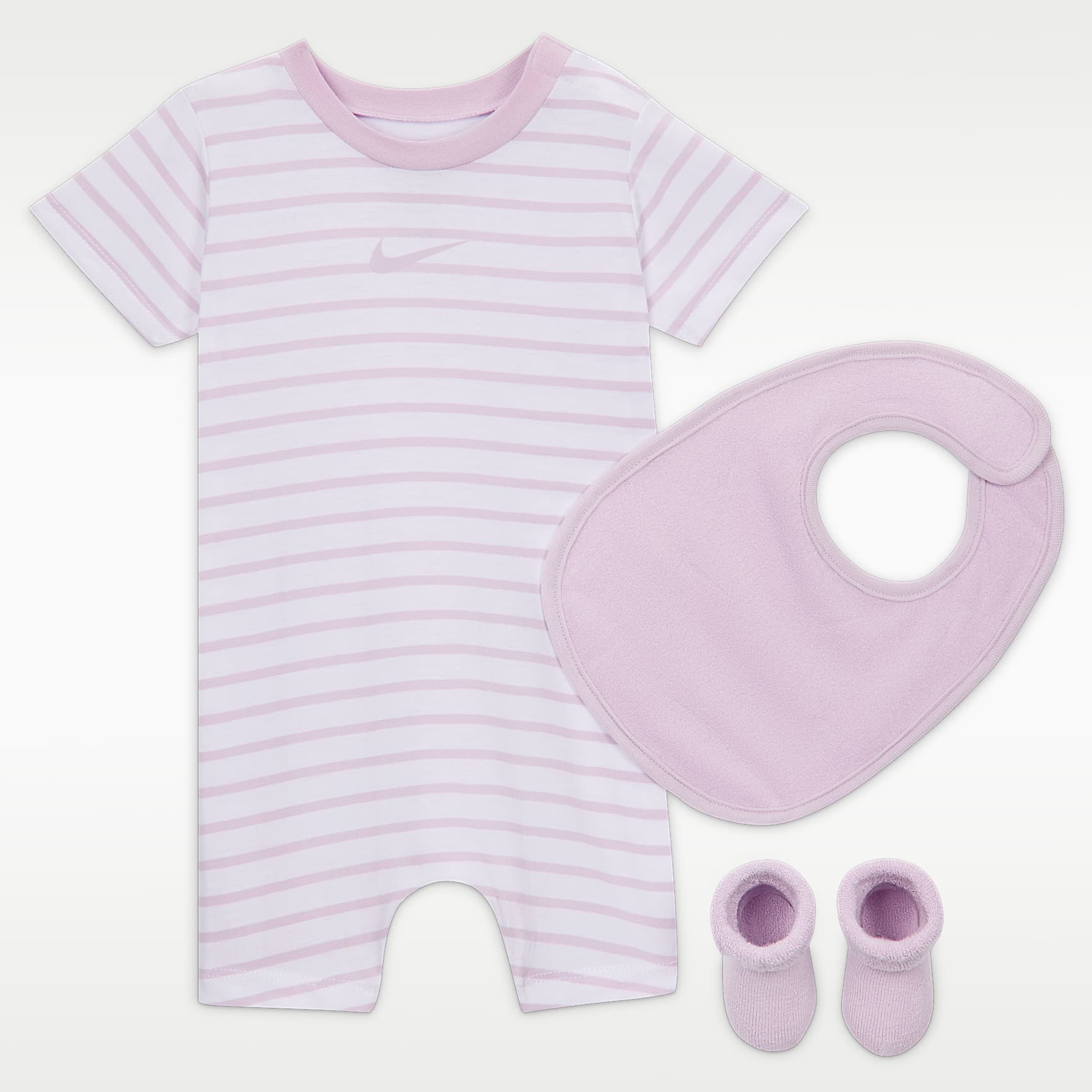 나이키 베이비 3피스 롬퍼 및 테리 세트