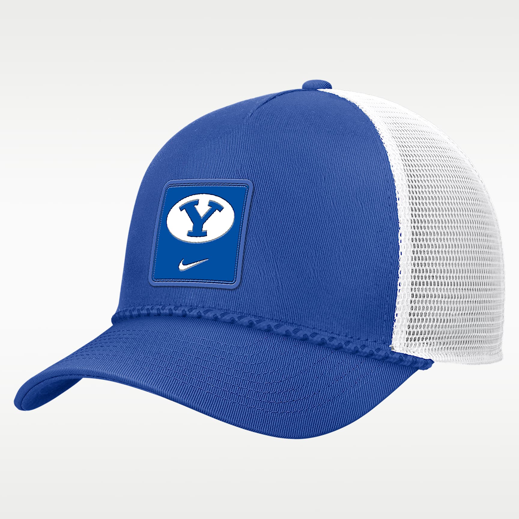 Gorra de rejilla universitaria Nike ajustable para hombre BYU Sideline Rope