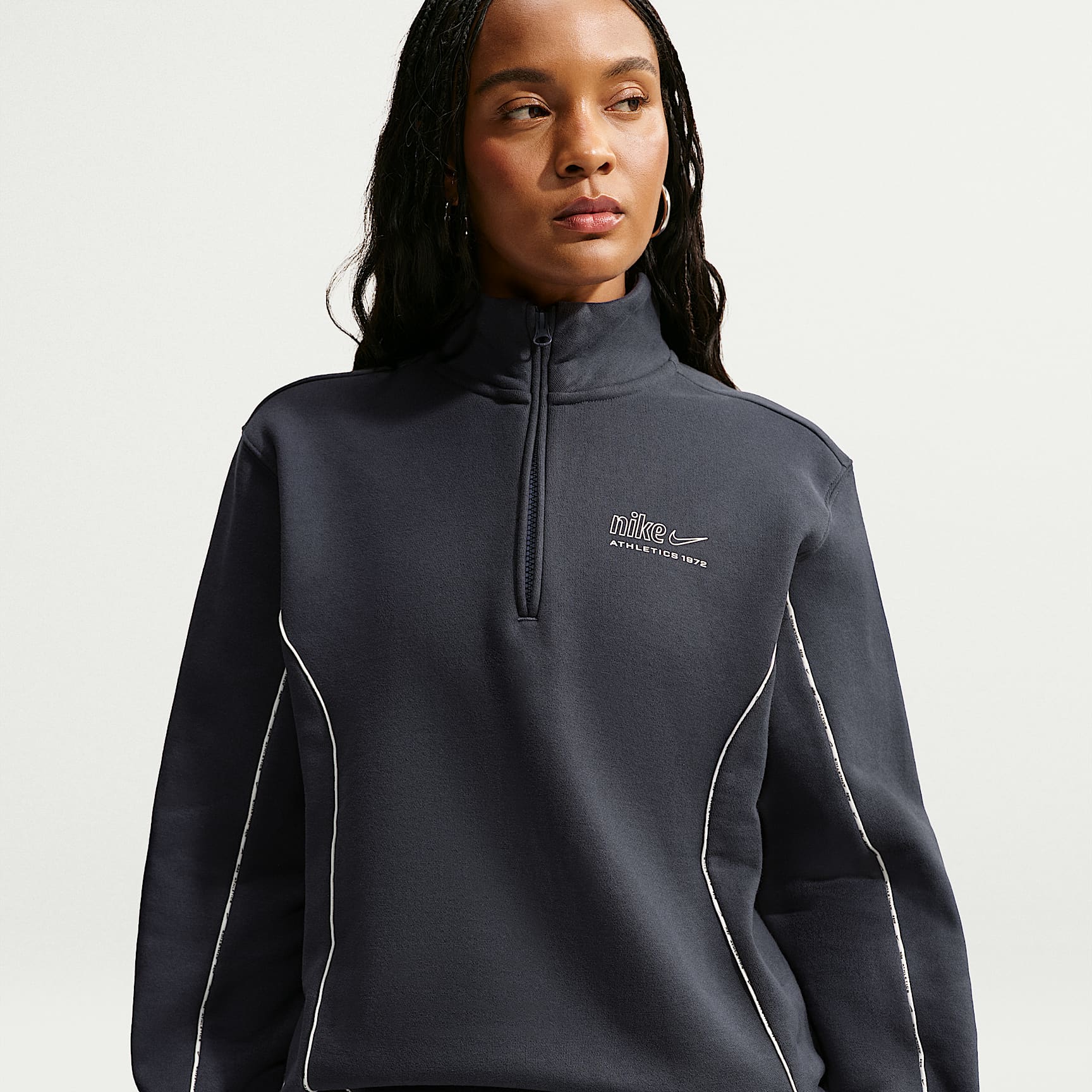 Nike Studio Fleece Medium Weight Women's 1/4-Zip Top