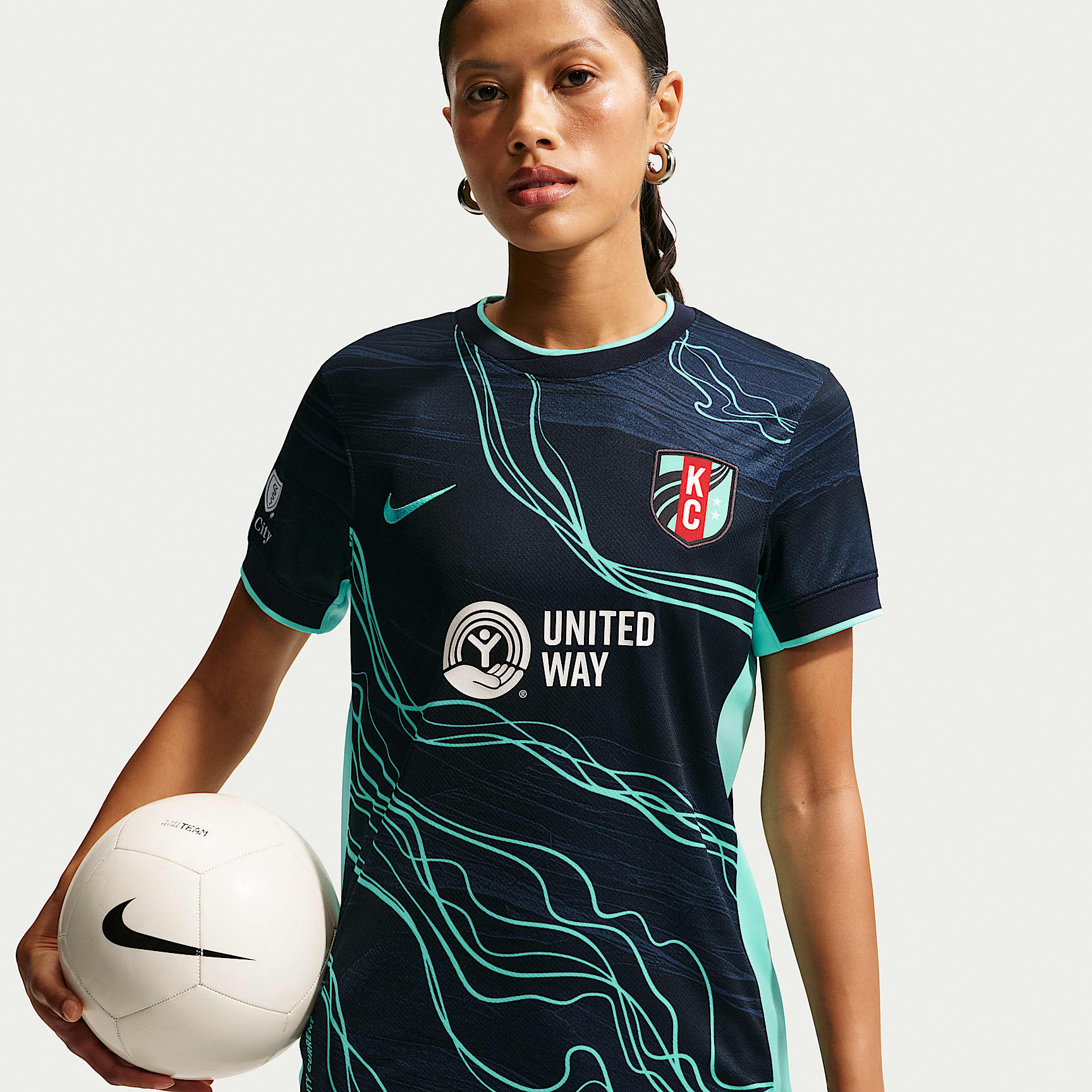 Kansas City Current Stadium Away Women's Nike Dri-FIT NWSL Replica Jersey