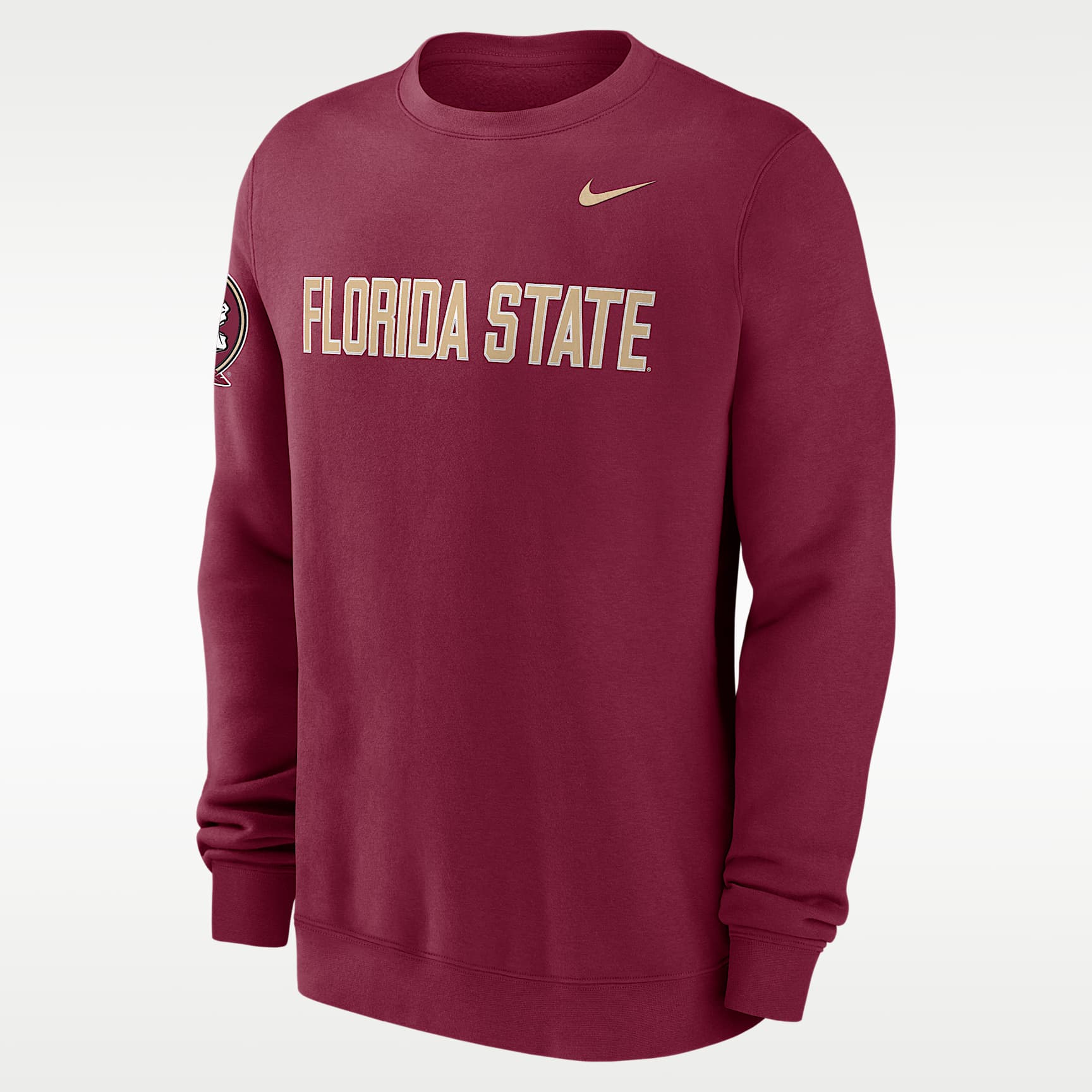 Florida State Sideline Club Men's Nike College Pullover Crew