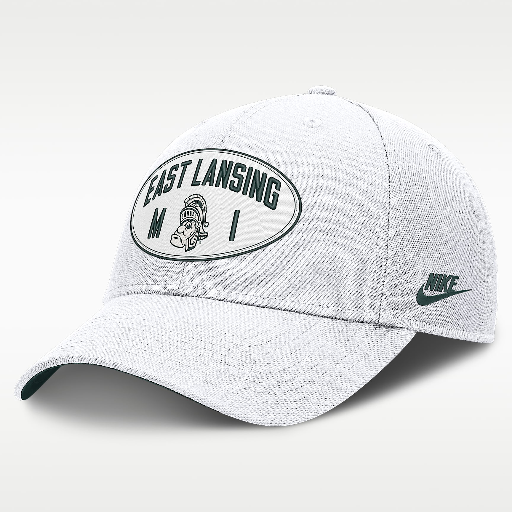 Gorra universitaria Nike Dri-FIT ajustable y con estructura A-Frame para hombre Michigan State Legacy Letter & Location Rise
