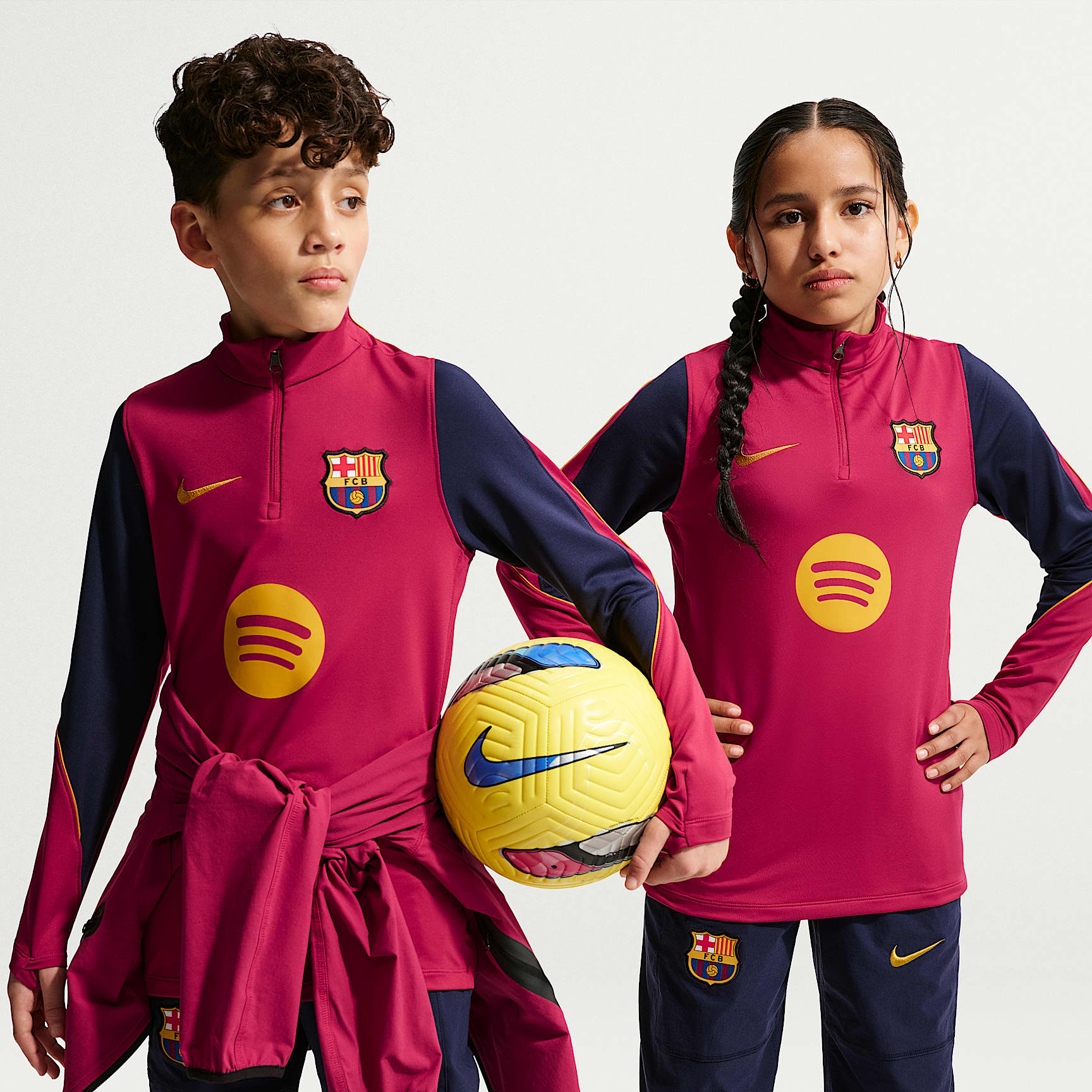 FC Barcelona Strike Big Kids' Nike Dri-FIT Soccer Knit Drill Top