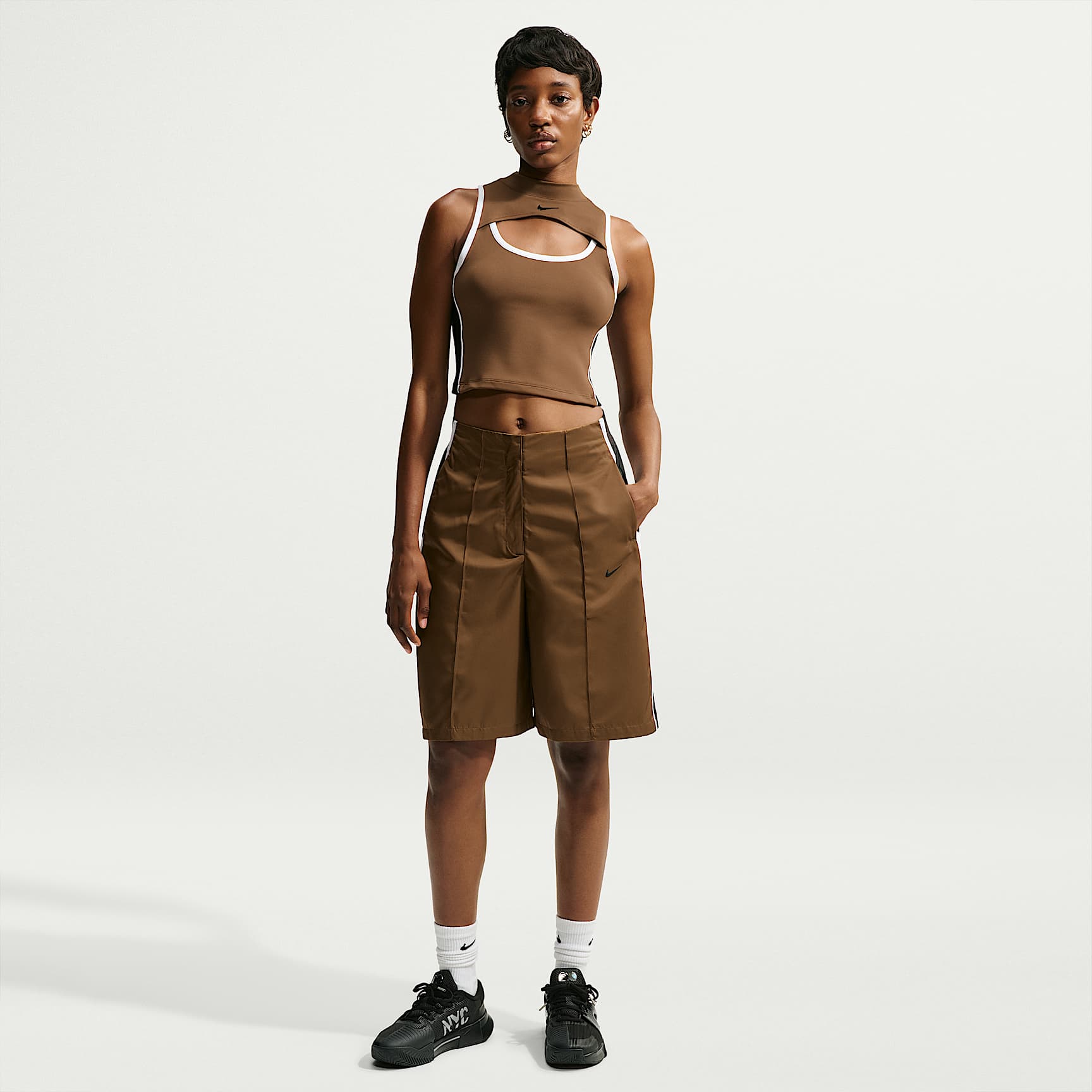 Naomi Osaka Women's Loose Mid-Rise Shorts