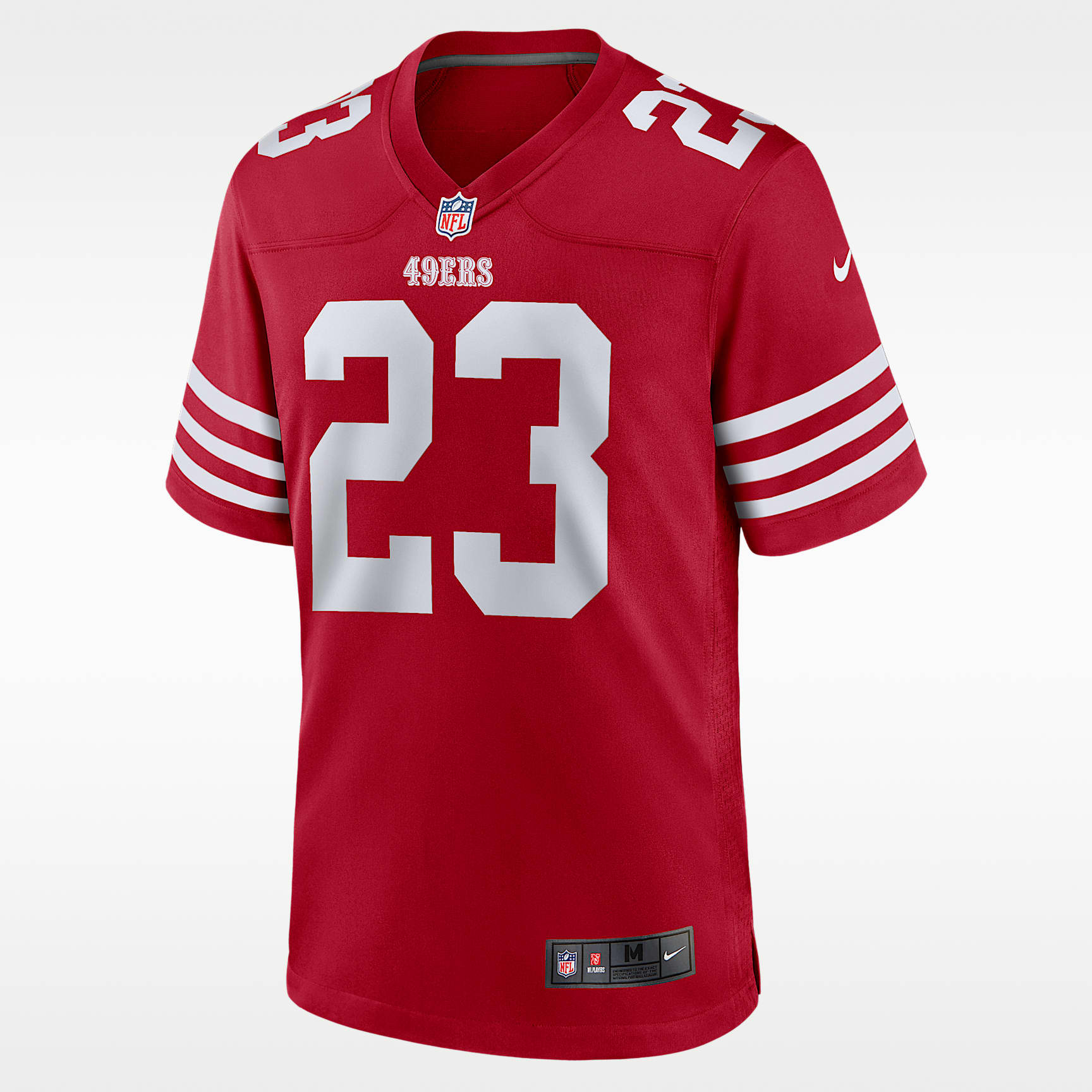 NFL San Francisco 49ers (Christian McCaffrey) Men's Game Football Jersey