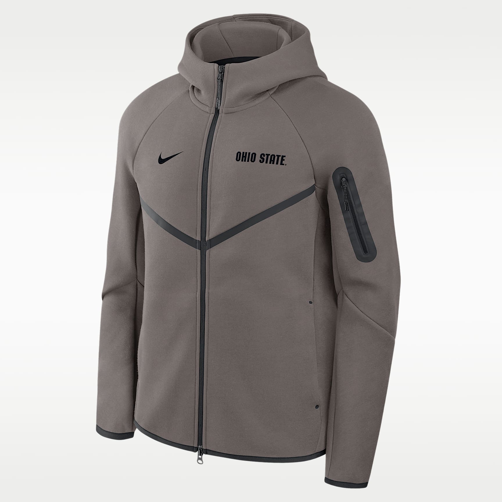 Chamarra universitaria Nike con gorro de cierre completo para hombre Ohio State Tech Fleece