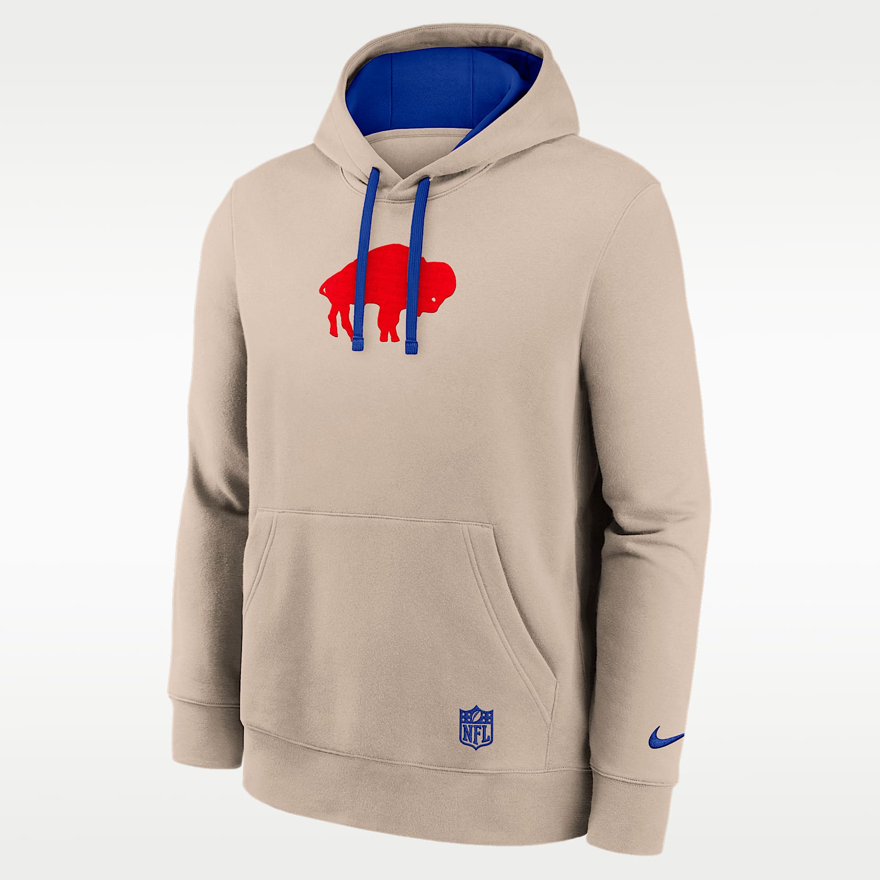 Sudadera con gorro sin cierre Nike de la NFL para hombre Buffalo Bills Rewind Club