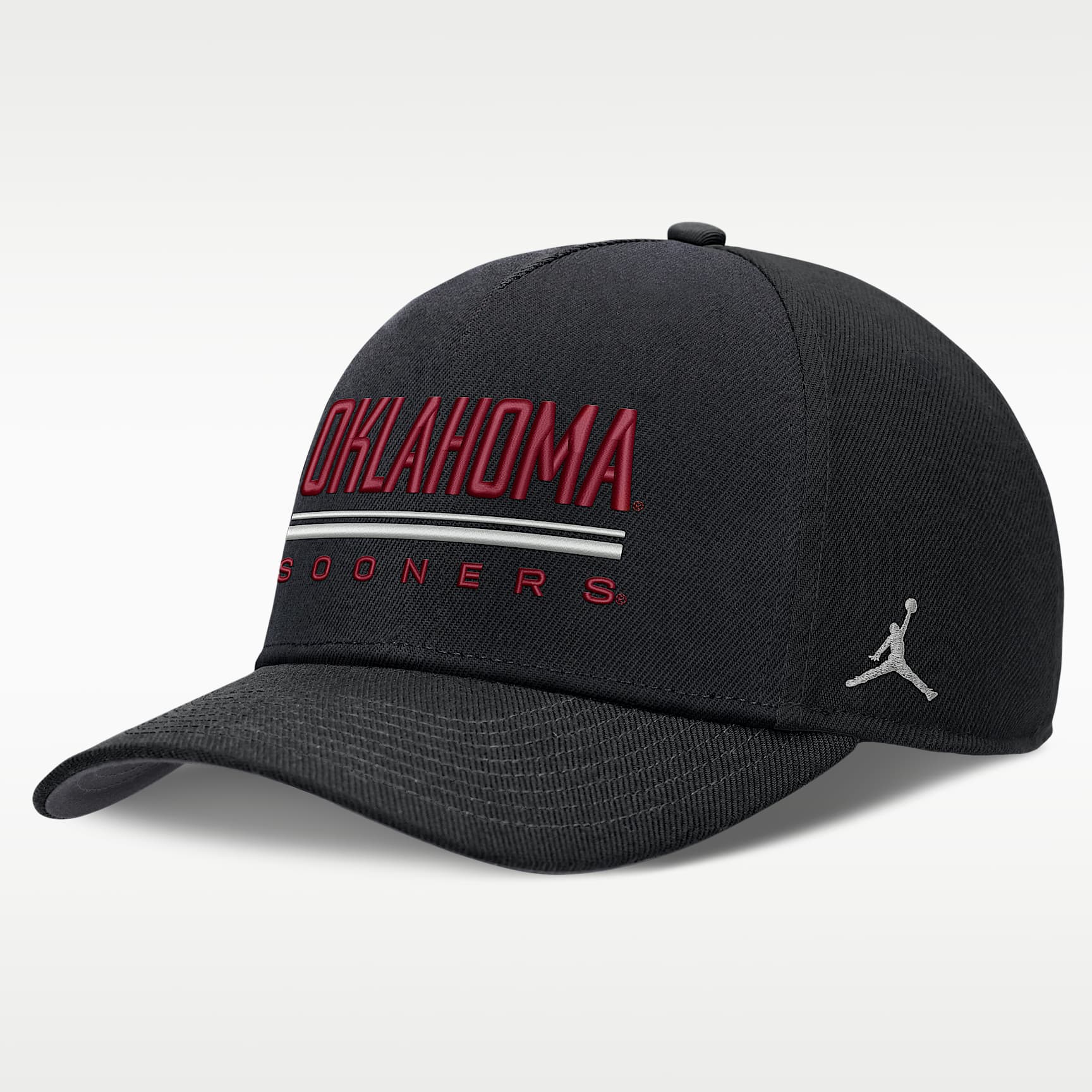Oklahoma Sideline Practice Rise Men's Jordan Brand Dri-FIT College Adjustable Hat