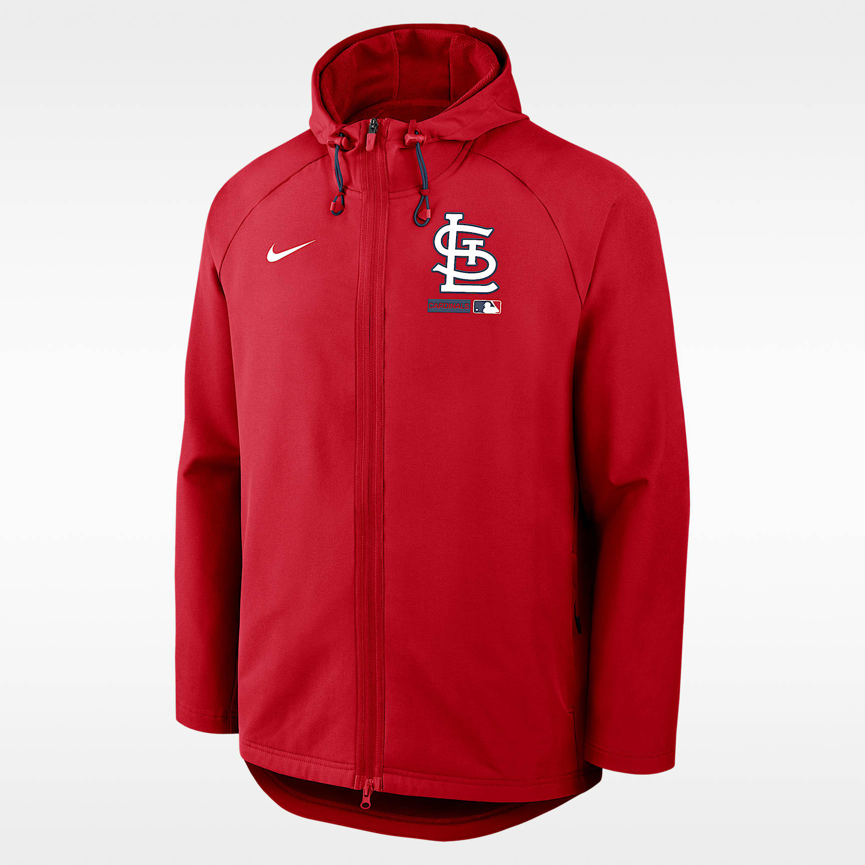 St. Louis Cardinals Authentic Collection Men's Nike Therma-FIT MLB Full-Zip Hooded Jacket