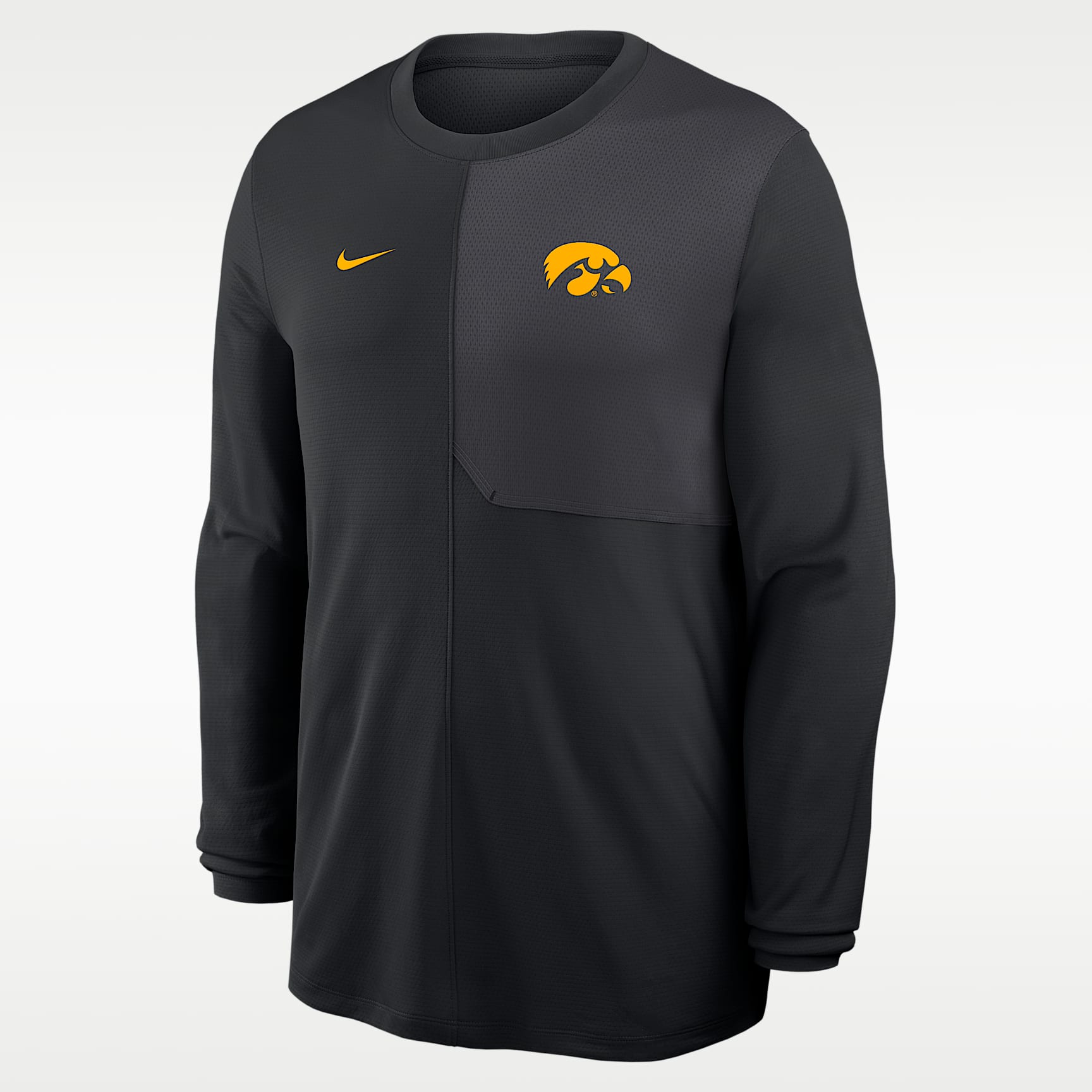 Iowa Sideline Coach Men's Nike Dri-FIT College Long-Sleeve Top