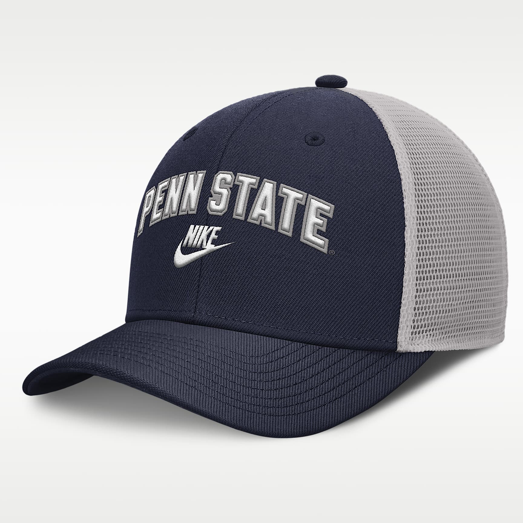 Penn State Legacy Arch Rise Men's Nike Dri-FIT College Trucker Adjustable Hat