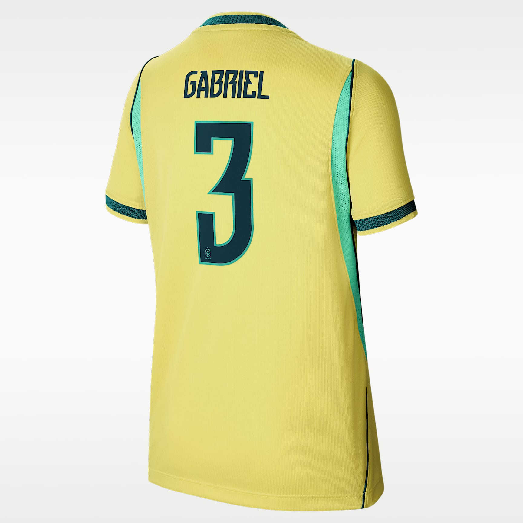 Gabriel Magalhães Brazil National Team 2026 Stadium Home Big Kids' Nike Dri-FIT Soccer Jersey