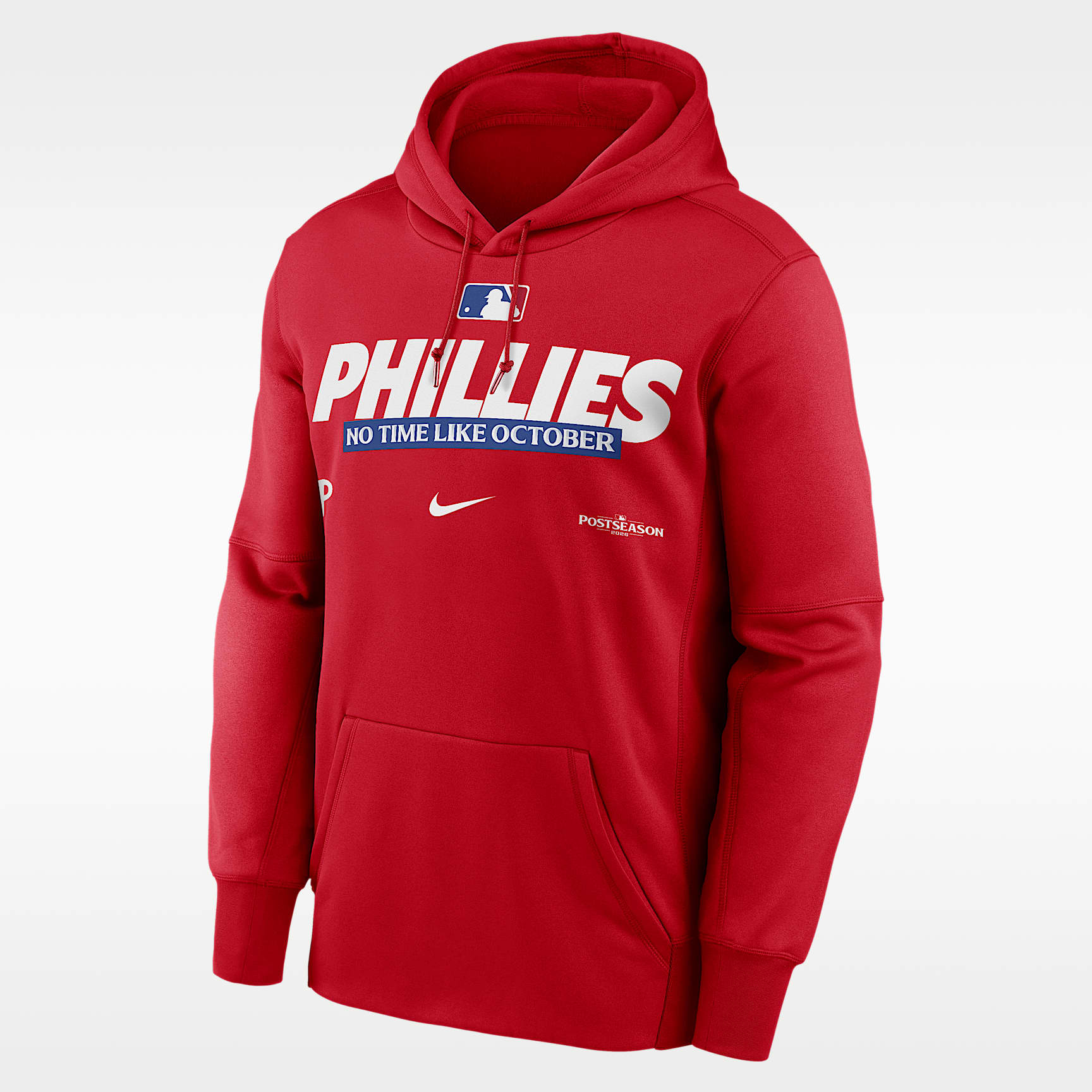 Philadelphia Phillies 2026 Postseason Authentic Collection Men's Nike Therma-FIT MLB Pullover Hoodie