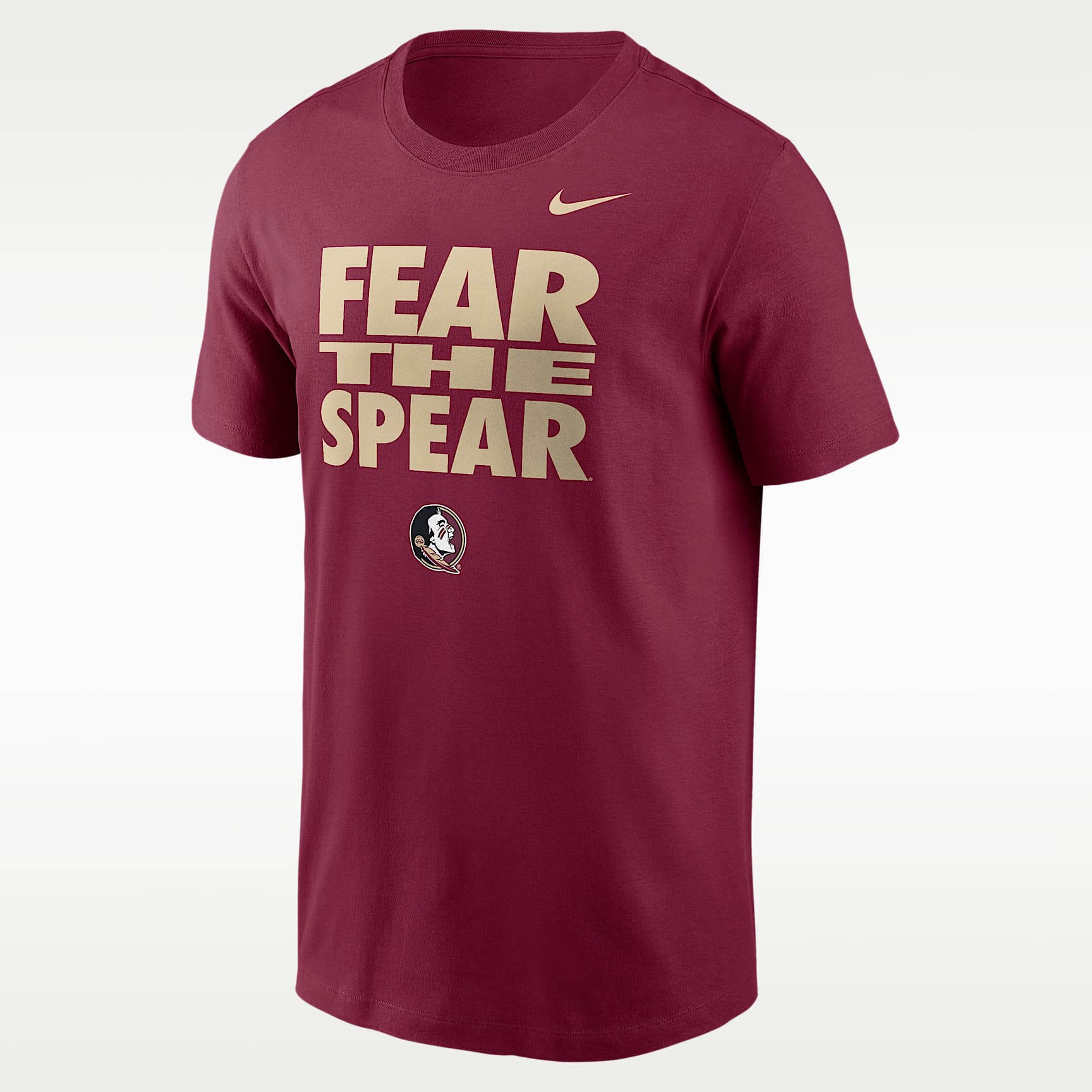 Playera de manga larga universitaria Nike Dri-FIT para hombre Florida State Sideline Slogan