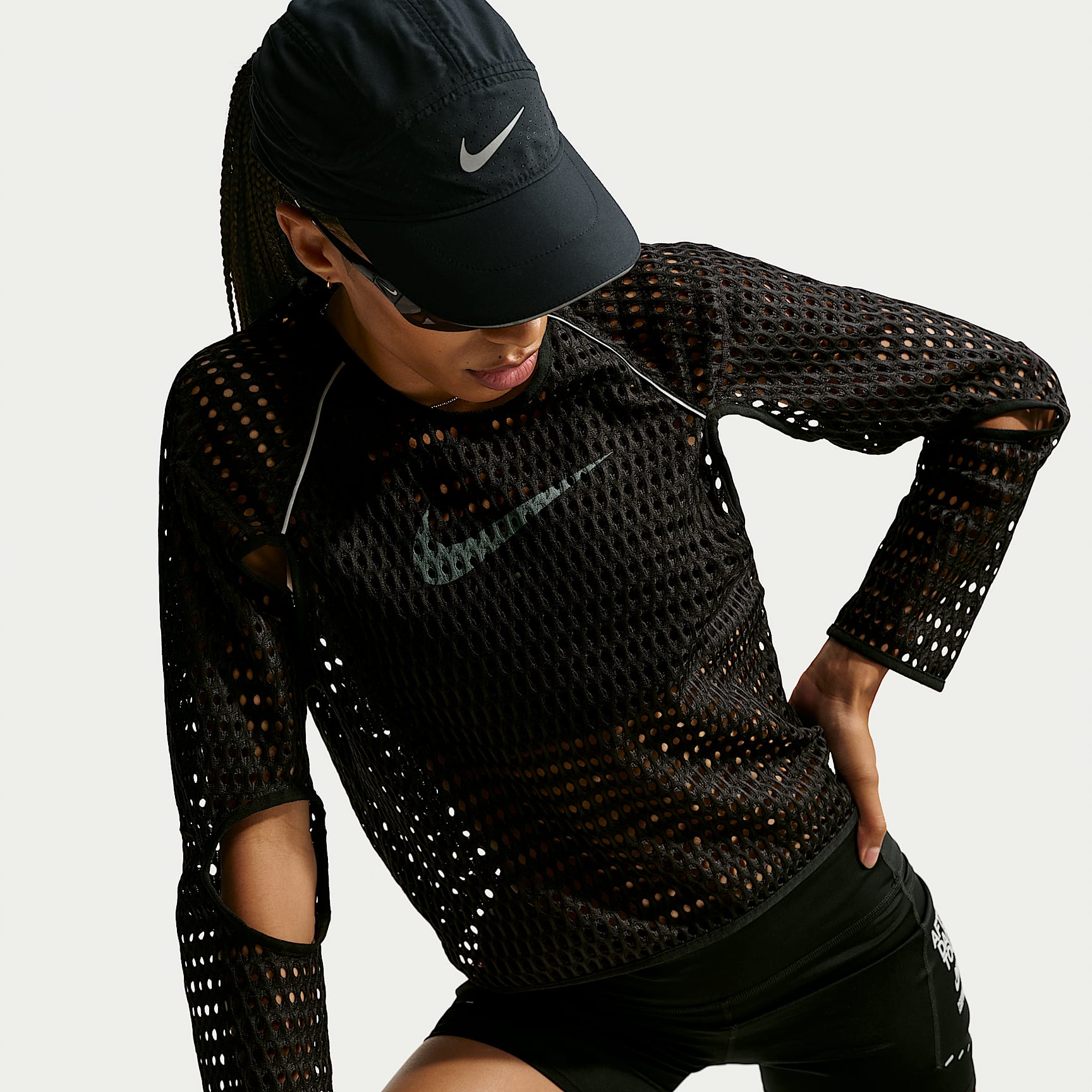 Maglia da running corta a manica lunga Aero-FIT Nike Radical AirFlow After Dark Tour – Donna