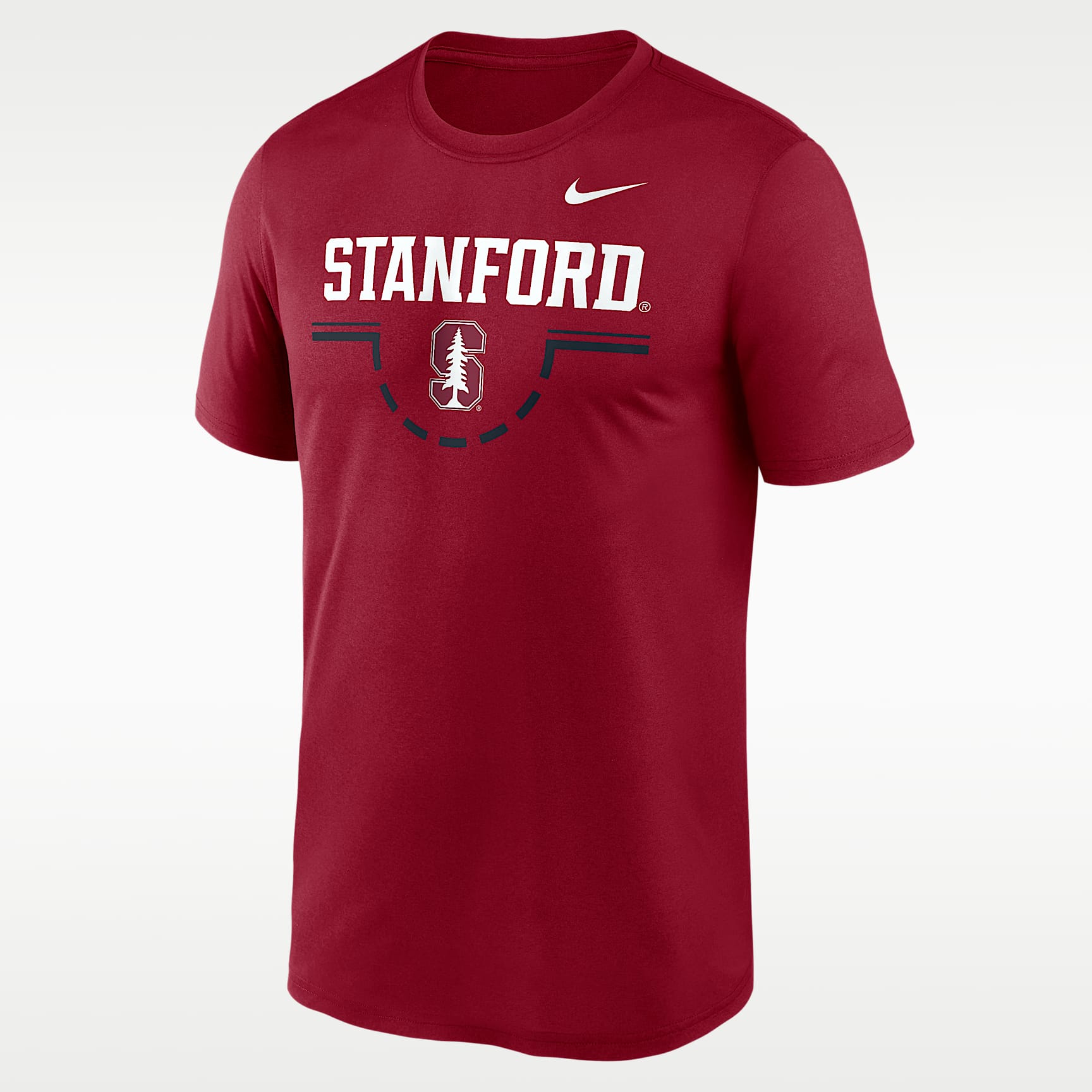 Playera universitaria Nike Dri-FIT para hombre Stanford Courtside