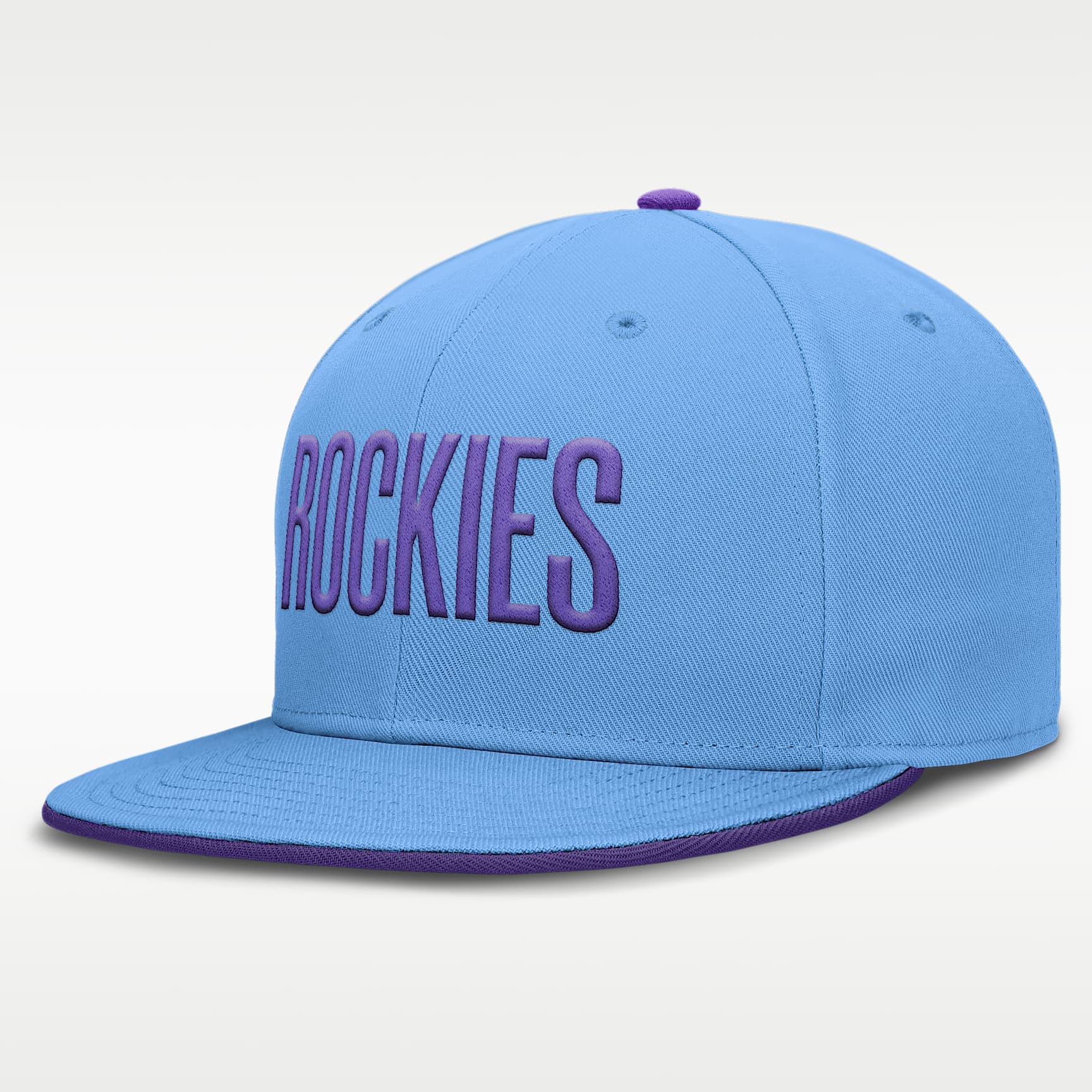 Gorra Nike Dri-FIT de la MLB ajustada para hombre Colorado Rockies City Connect True