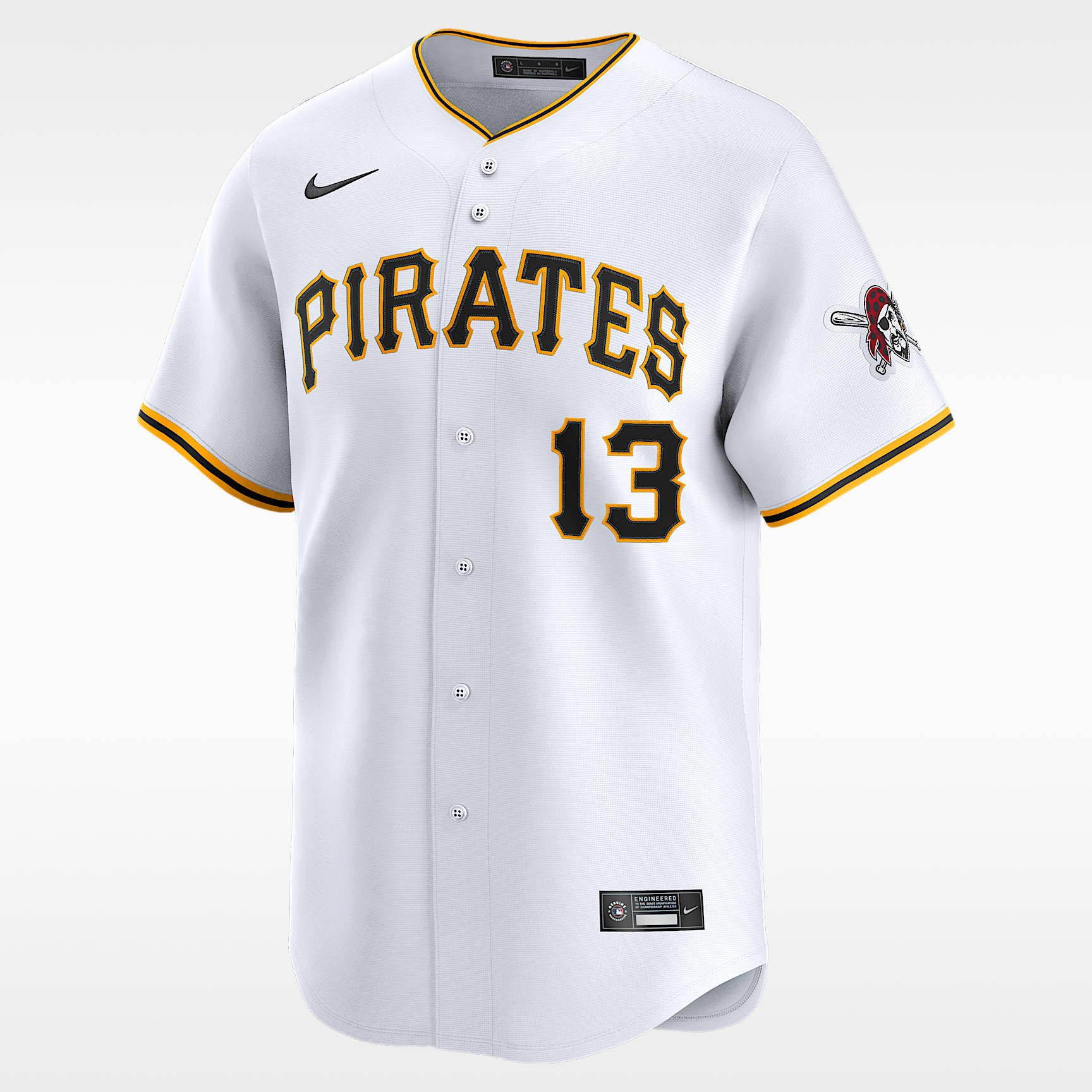 Jersey Nike Dri-FIT ADV de la MLB Limited para hombre Ke'Bryan Hayes Pittsburgh Pirates
