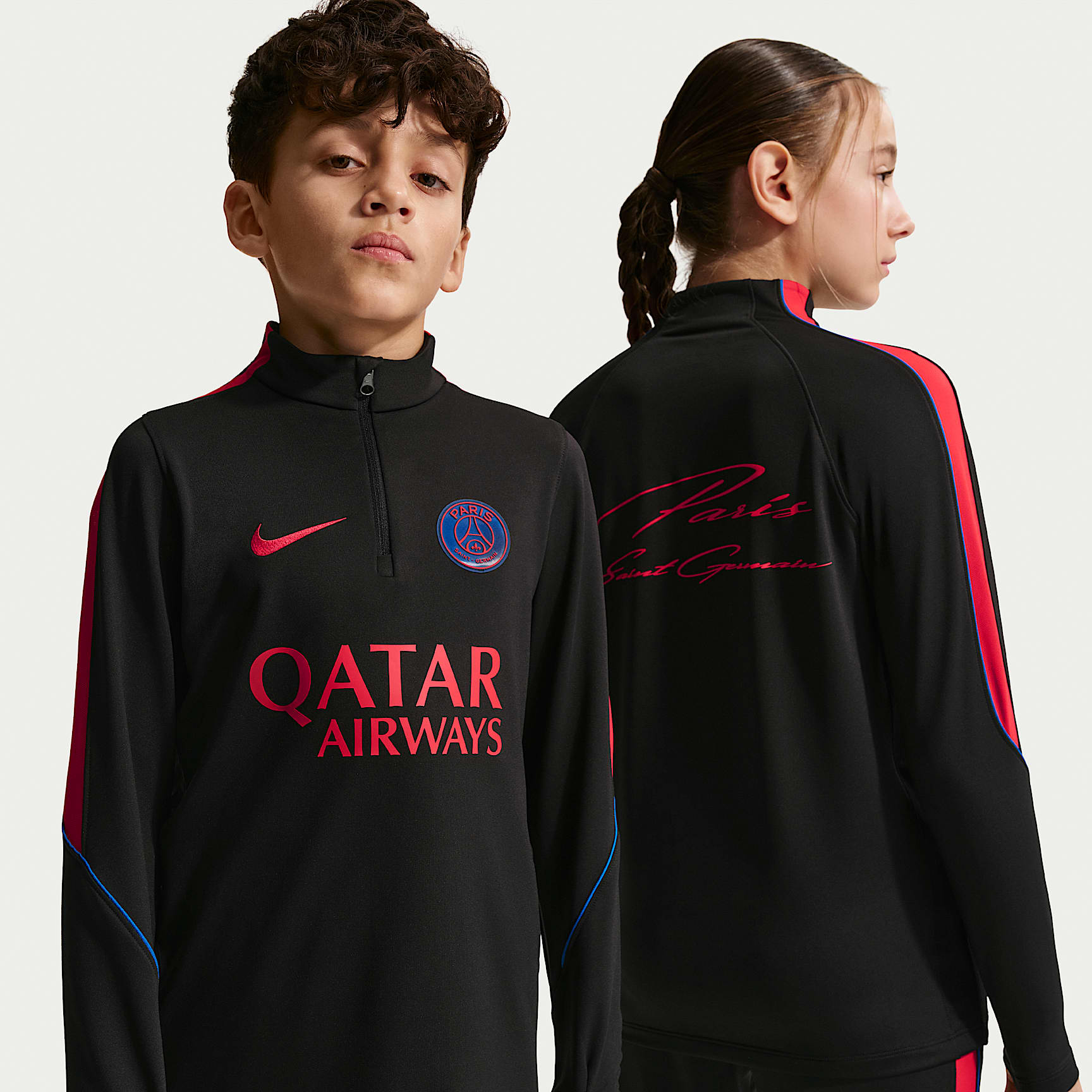 Paris Saint-Germain Strike Older Kids' Nike Dri-FIT Football Knit Drill Top