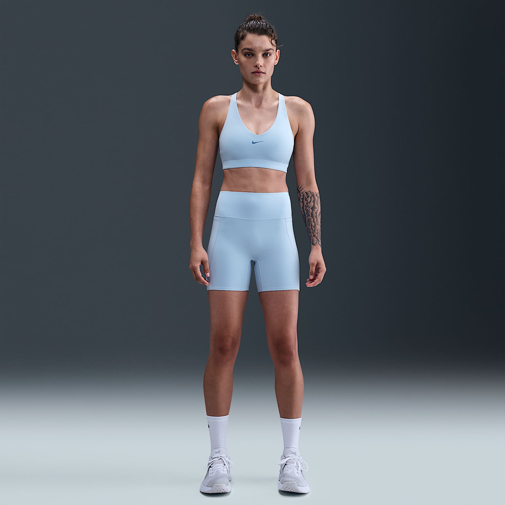 Nike Universa Women's High-Waisted 5" Biker Shorts with No Front Seam