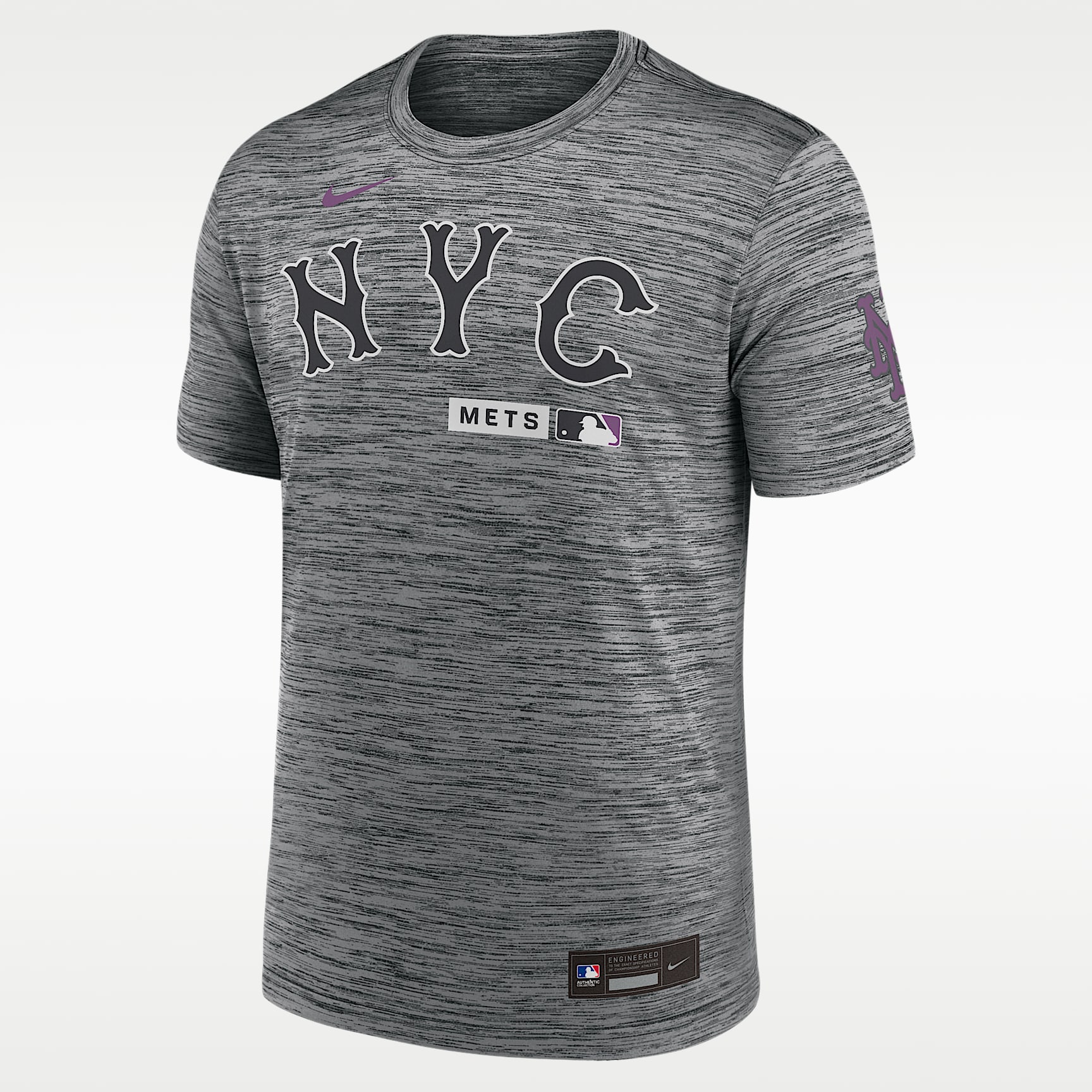 Playera Nike Dri-FIT de la MLB para hombre New York Mets City Connect Velocity