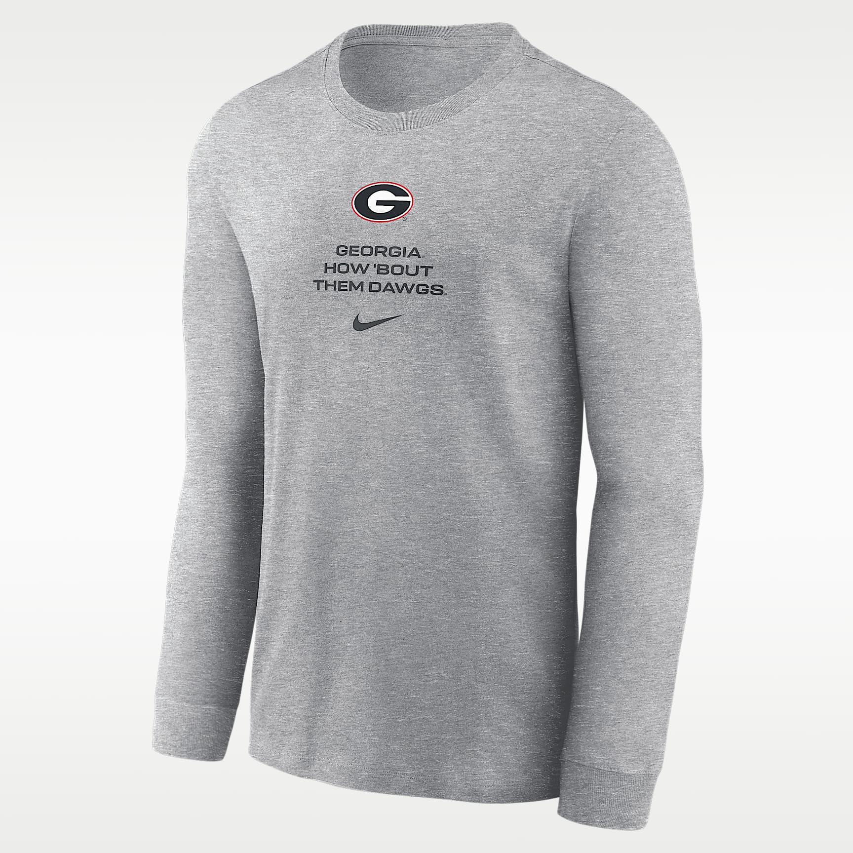 Playera de manga larga universitaria Nike Dri-FIT para hombre Georgia Sideline