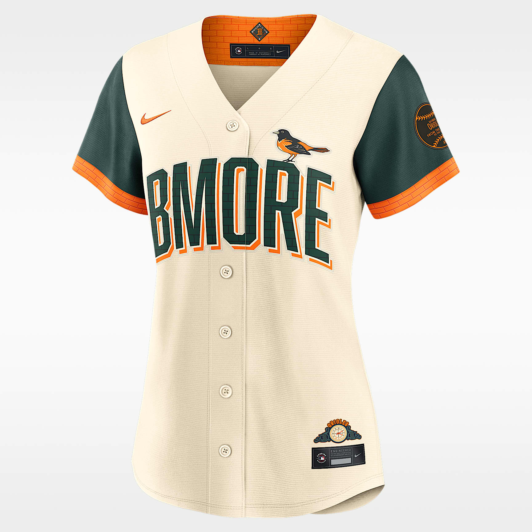 Jersey Nike de estadio de la MLB para mujer Baltimore Orioles City Connect