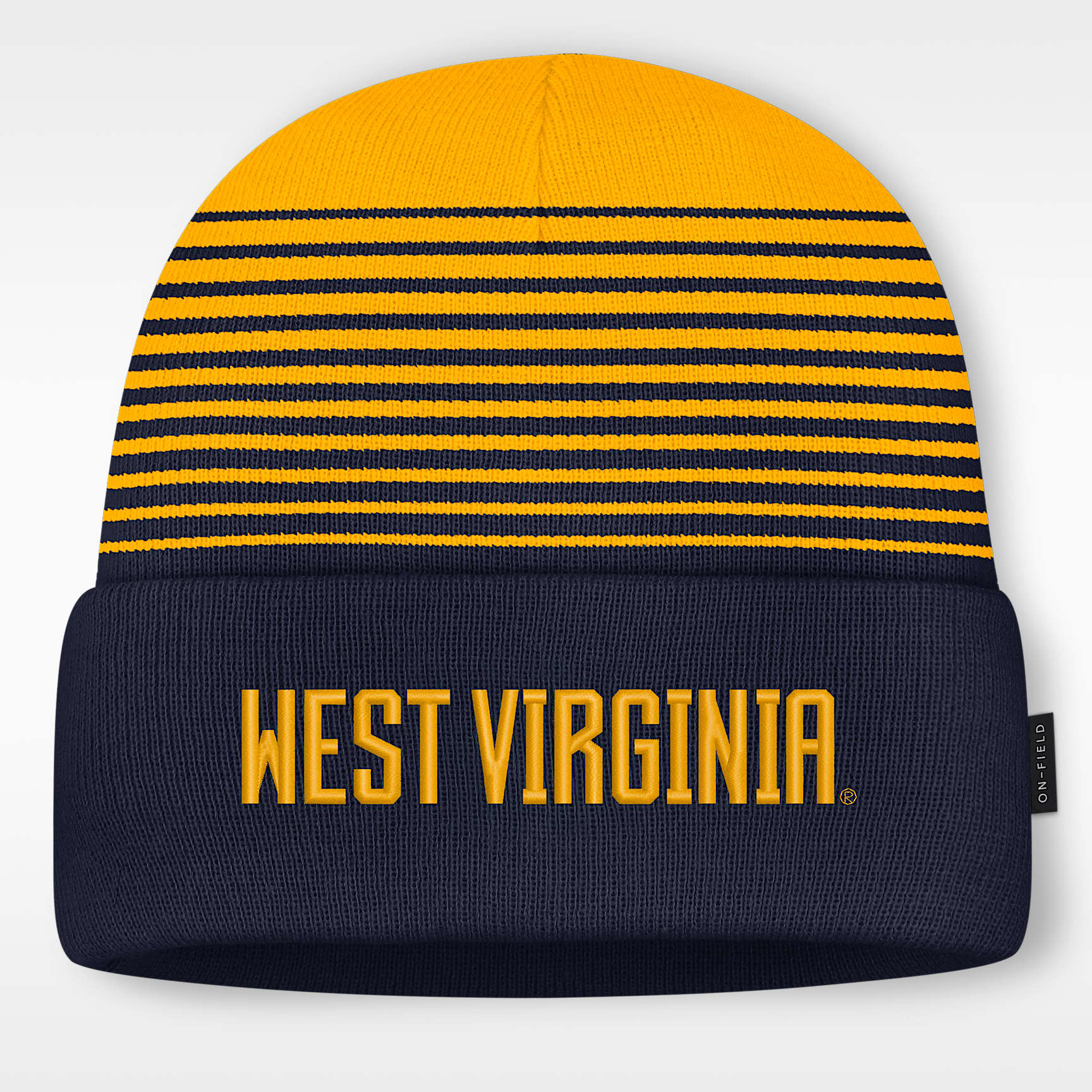 West Virginia Sideline Utility Men's Nike College Cuffed Beanie