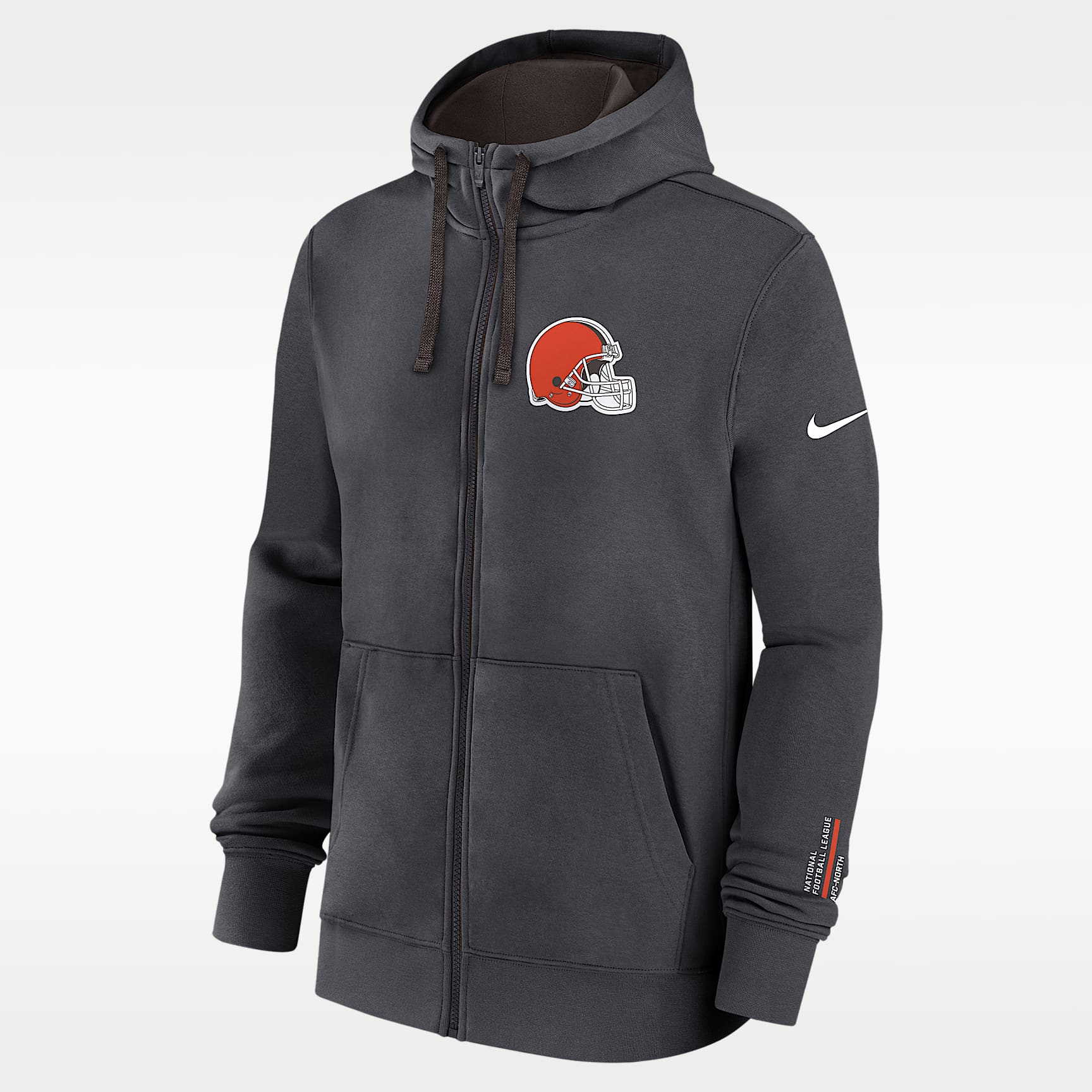 Cleveland Browns Playbook Page Club Men's Nike NFL Full-Zip Hoodie