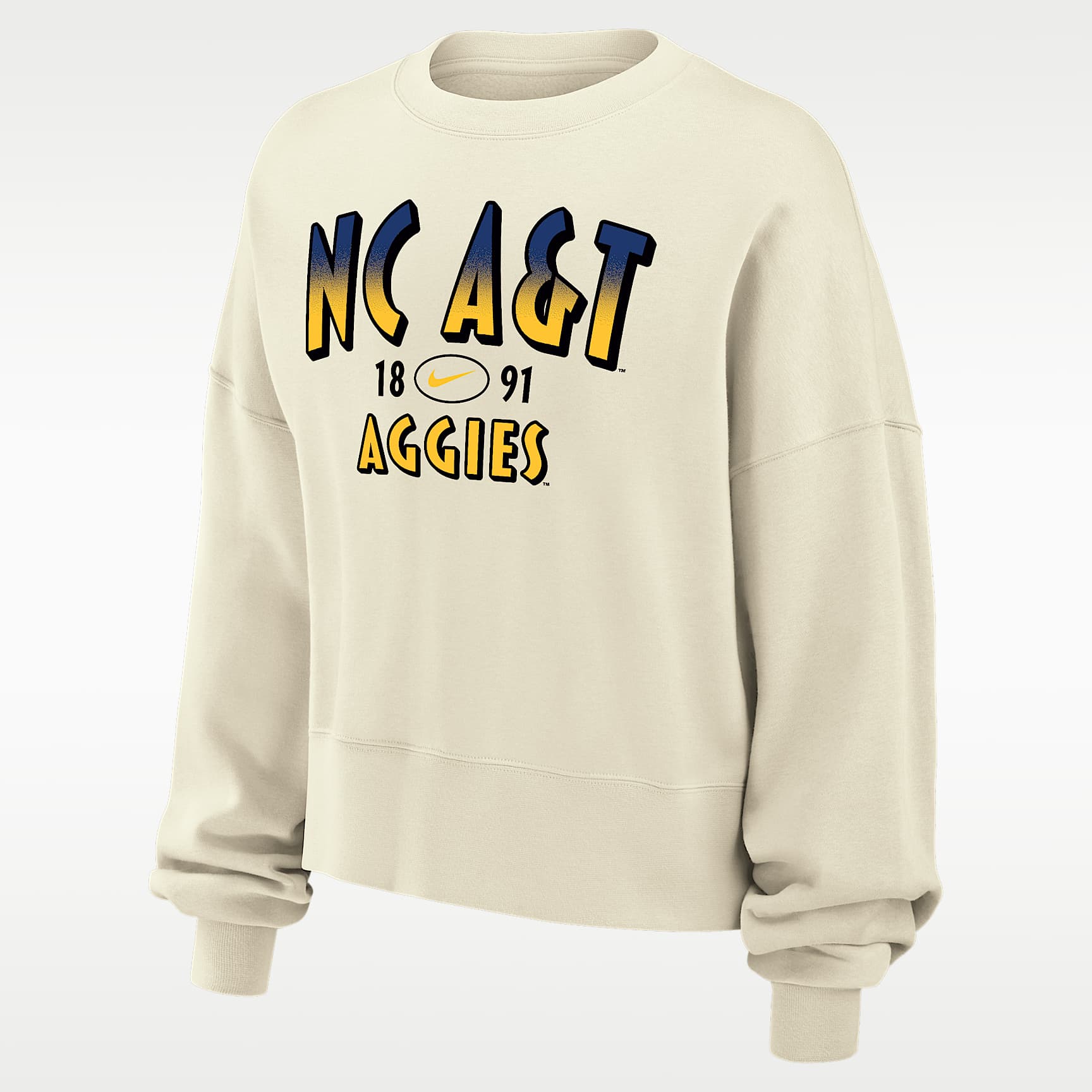 Nike College (North Carolina A&T University) Women's Phoenix Fleece Crewneck Sweatshirt