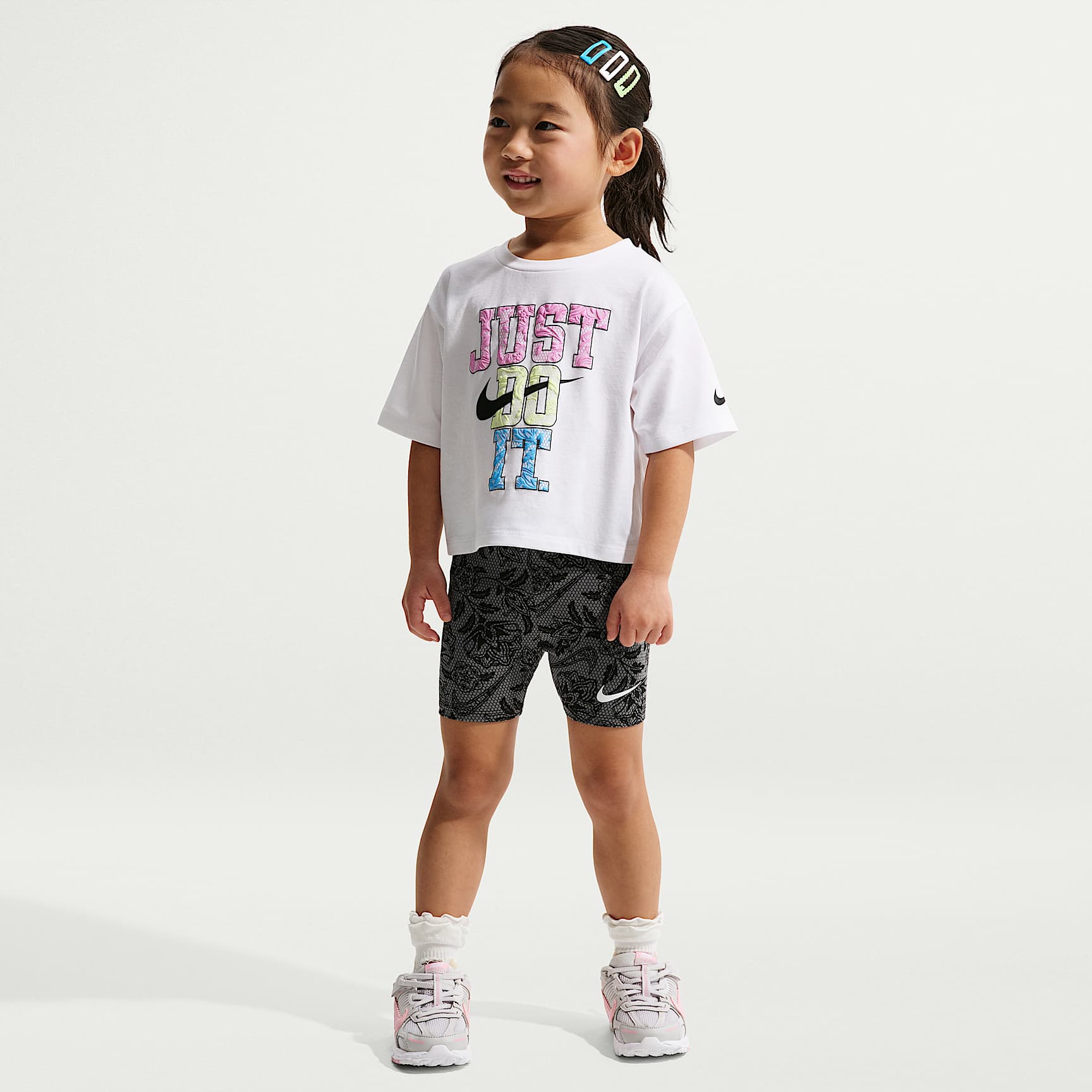 Conjunto de 2 piezas con shorts de ciclismo infantil Nike Lace It Up