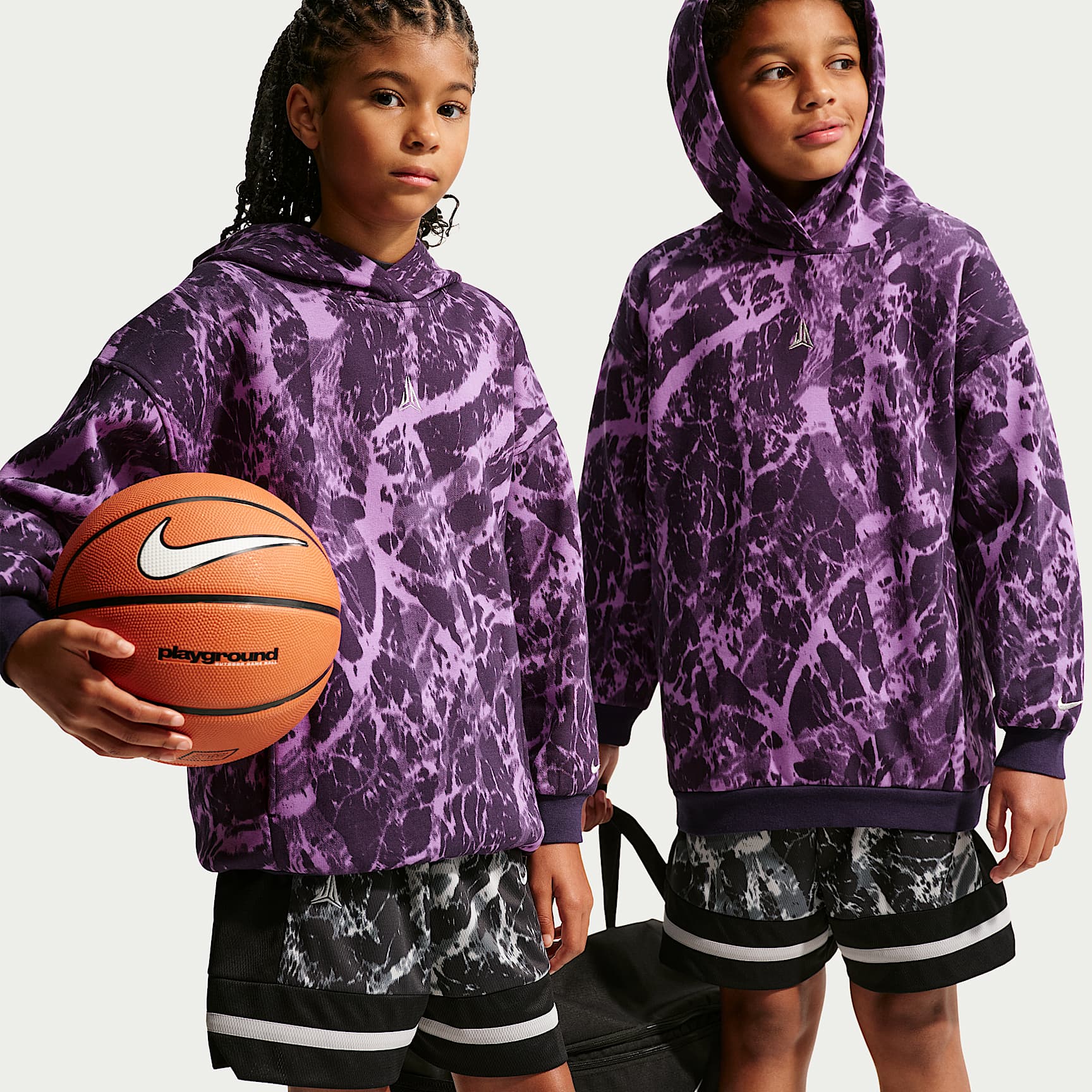 Ja Kids' Club Fleece Oversized Basketball Hoodie