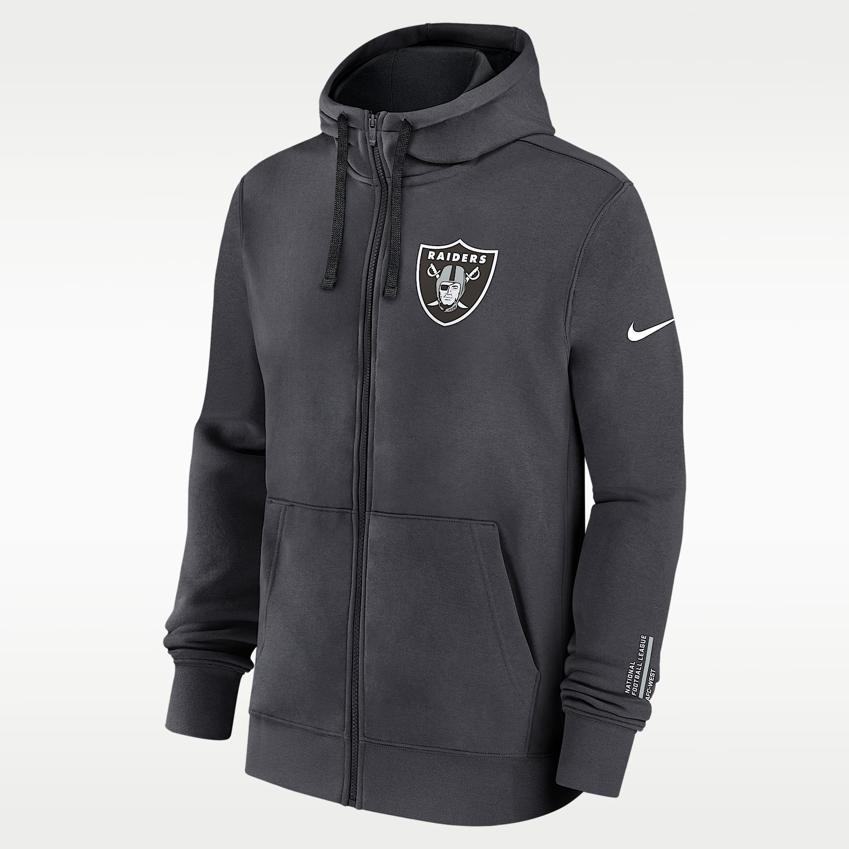 Las Vegas Raiders Playbook Page Club Men's Nike NFL Full-Zip Hoodie