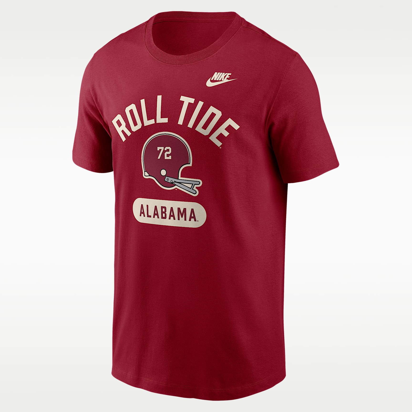 Playera universitaria Nike para hombre Alabama Legacy Arch Helmet