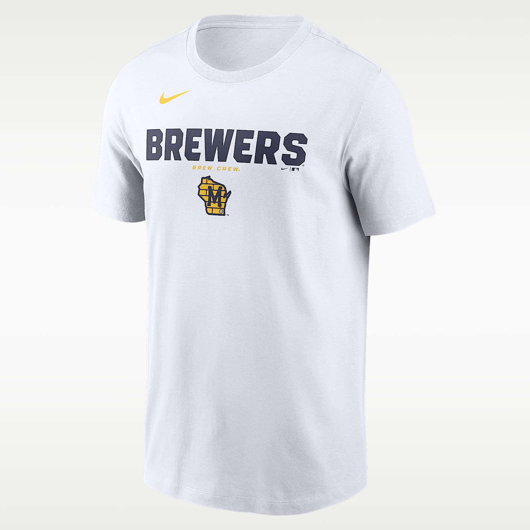 Milwaukee Brewers Bold Team Name Men's Nike MLB T-Shirt