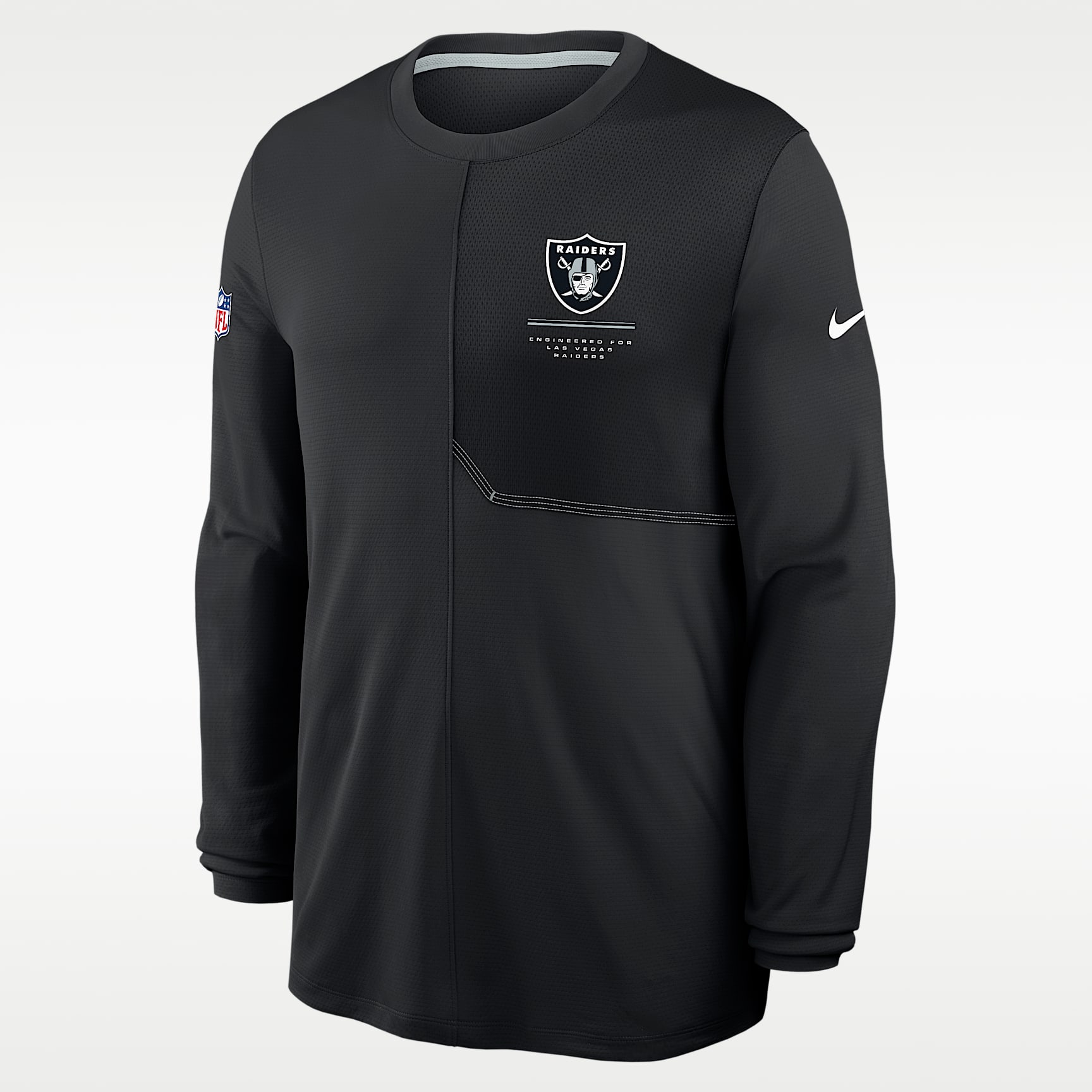 Las Vegas Raiders Sideline Coach Men's Nike Dri-FIT NFL Long-Sleeve Top