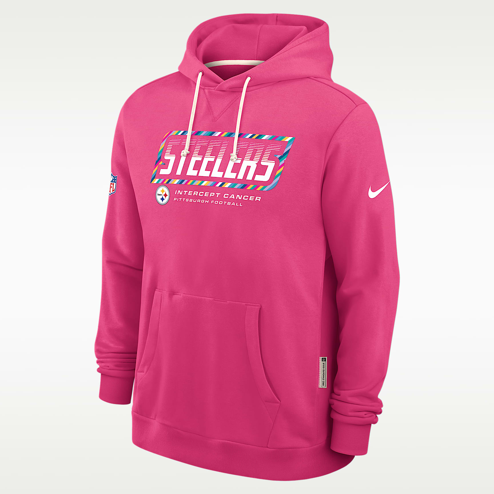 Pittsburgh Steelers Crucial Catch Sideline Standard Issue Men's Nike Dri-FIT NFL Pullover Hoodie