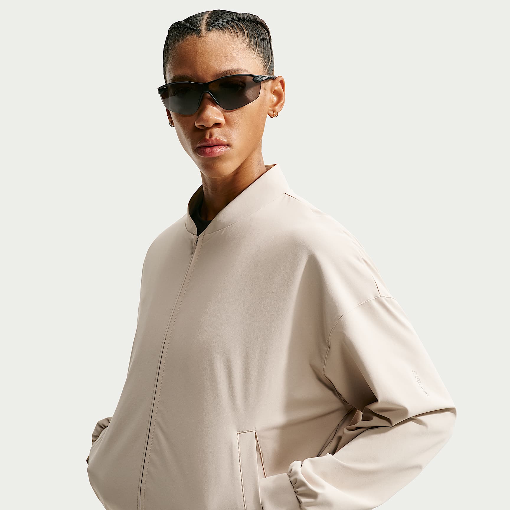 Nike 24.7 PerfectStretch Women's Dri-FIT UV Protection Oversized Bomber Jacket