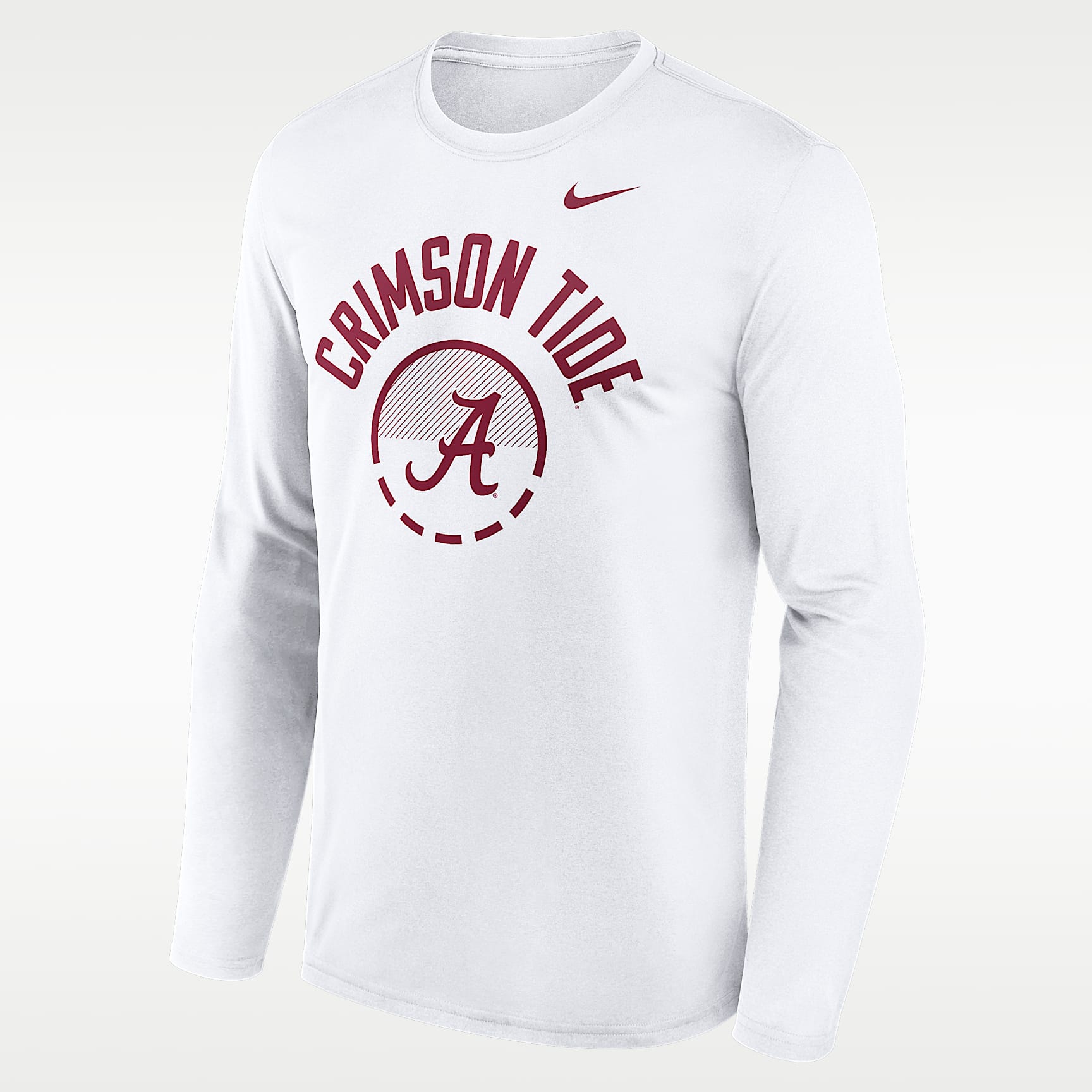 Playera de manga larga universitaria Nike Dri-FIT para hombre Alabama Courtside