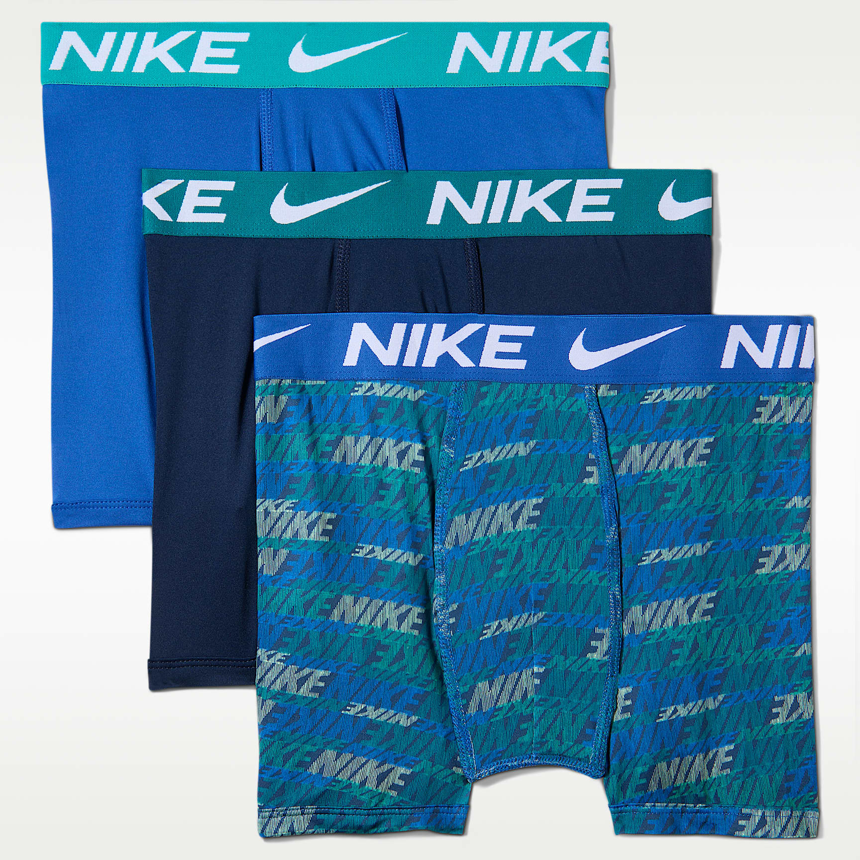 Nike Big Kids' Dri-FIT Micro Print Boxer Briefs (3-Pack)