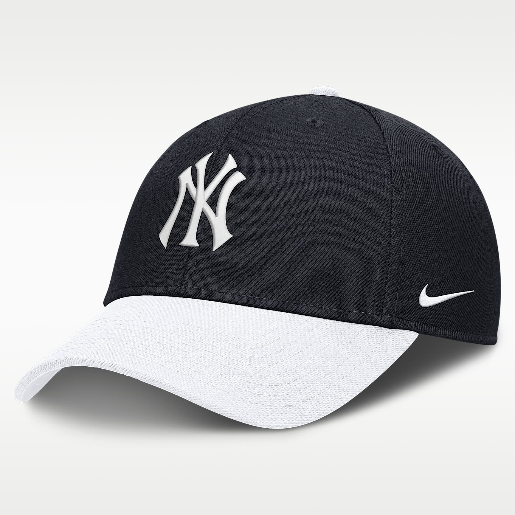 Gorra con broche a presión Nike de la MLB Evergreen para hombre New York Yankees