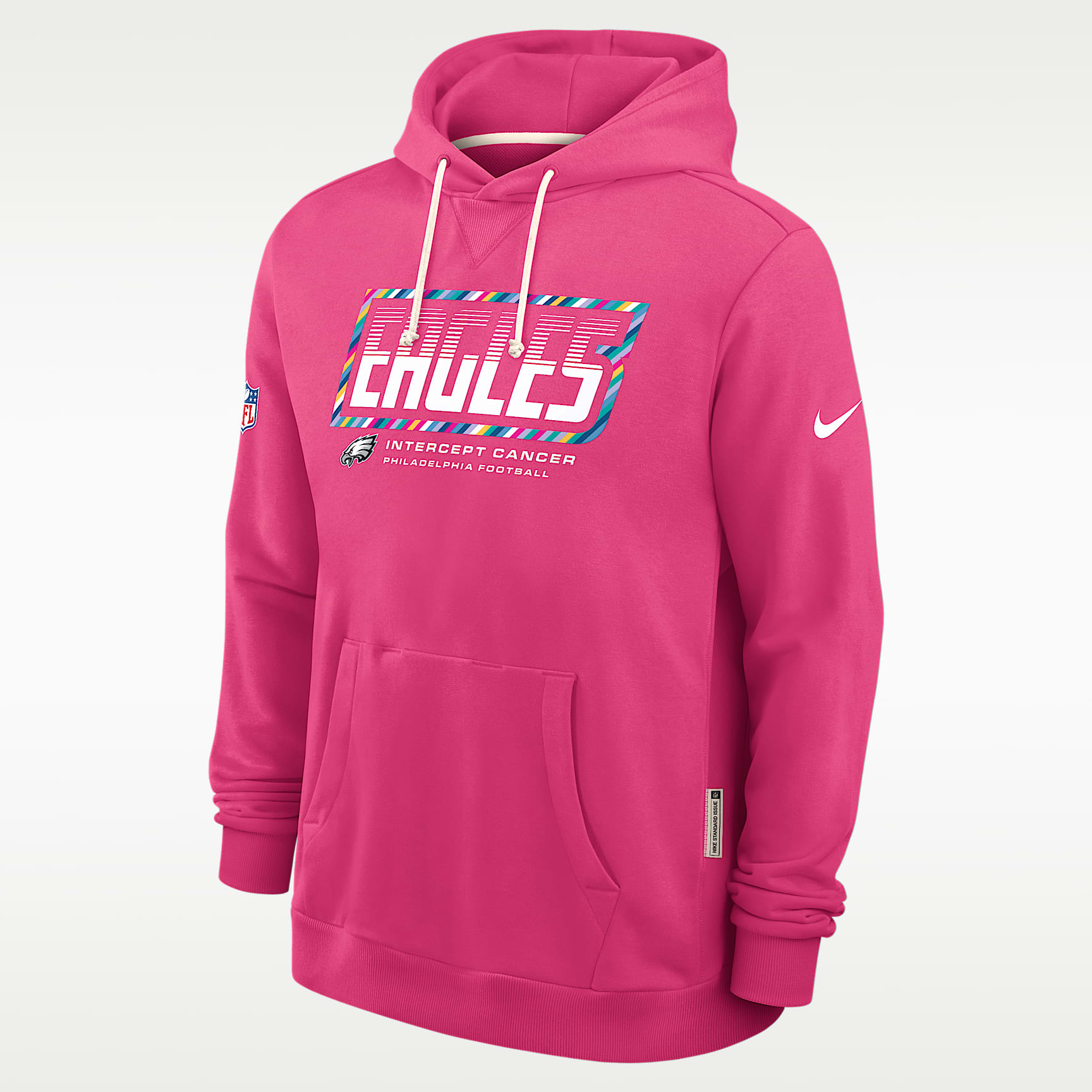 Philadelphia Eagles Crucial Catch Sideline Standard Issue Men's Nike Dri-FIT NFL Pullover Hoodie