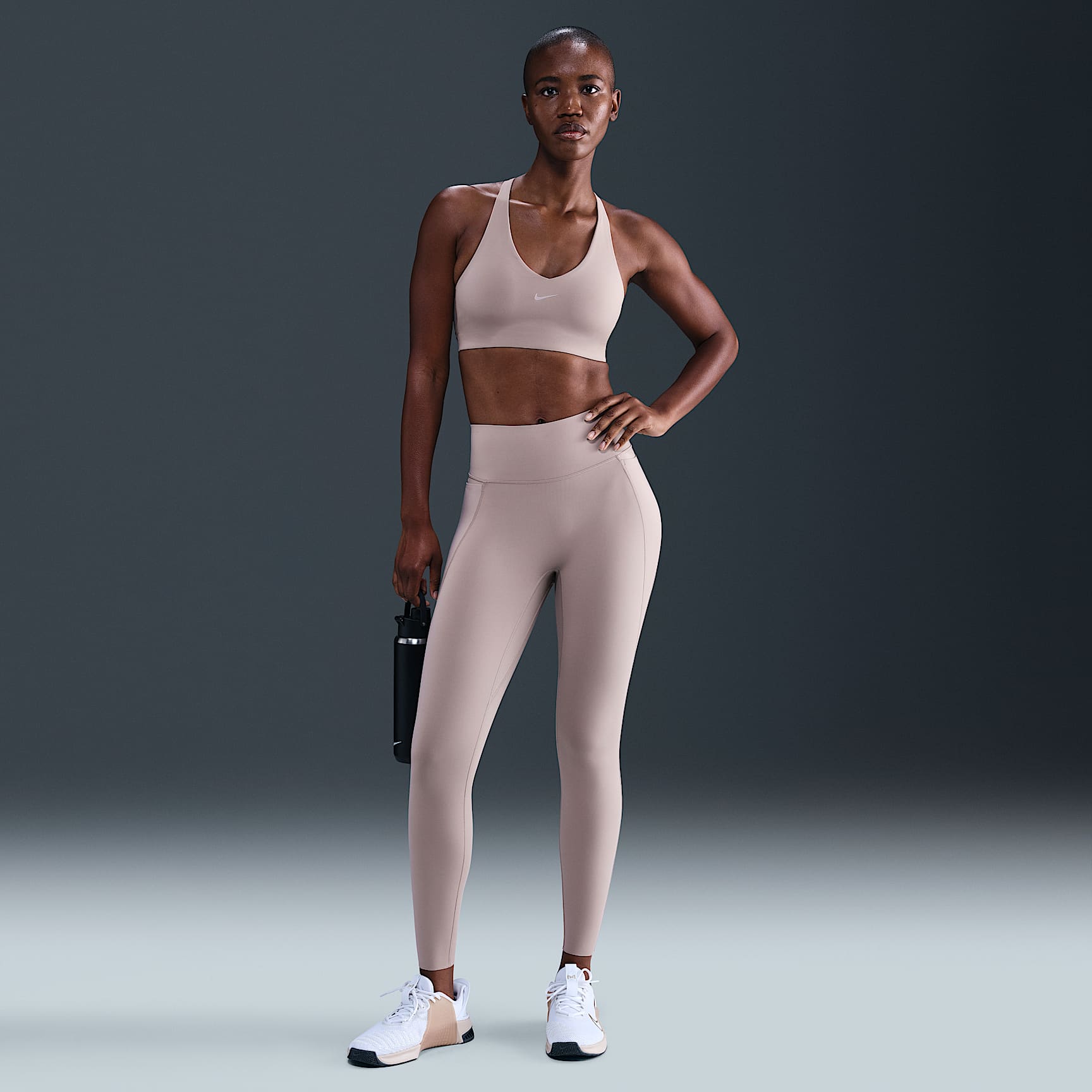 Nike Universa Women's High-Waisted 7/8 Leggings with No Front Seam