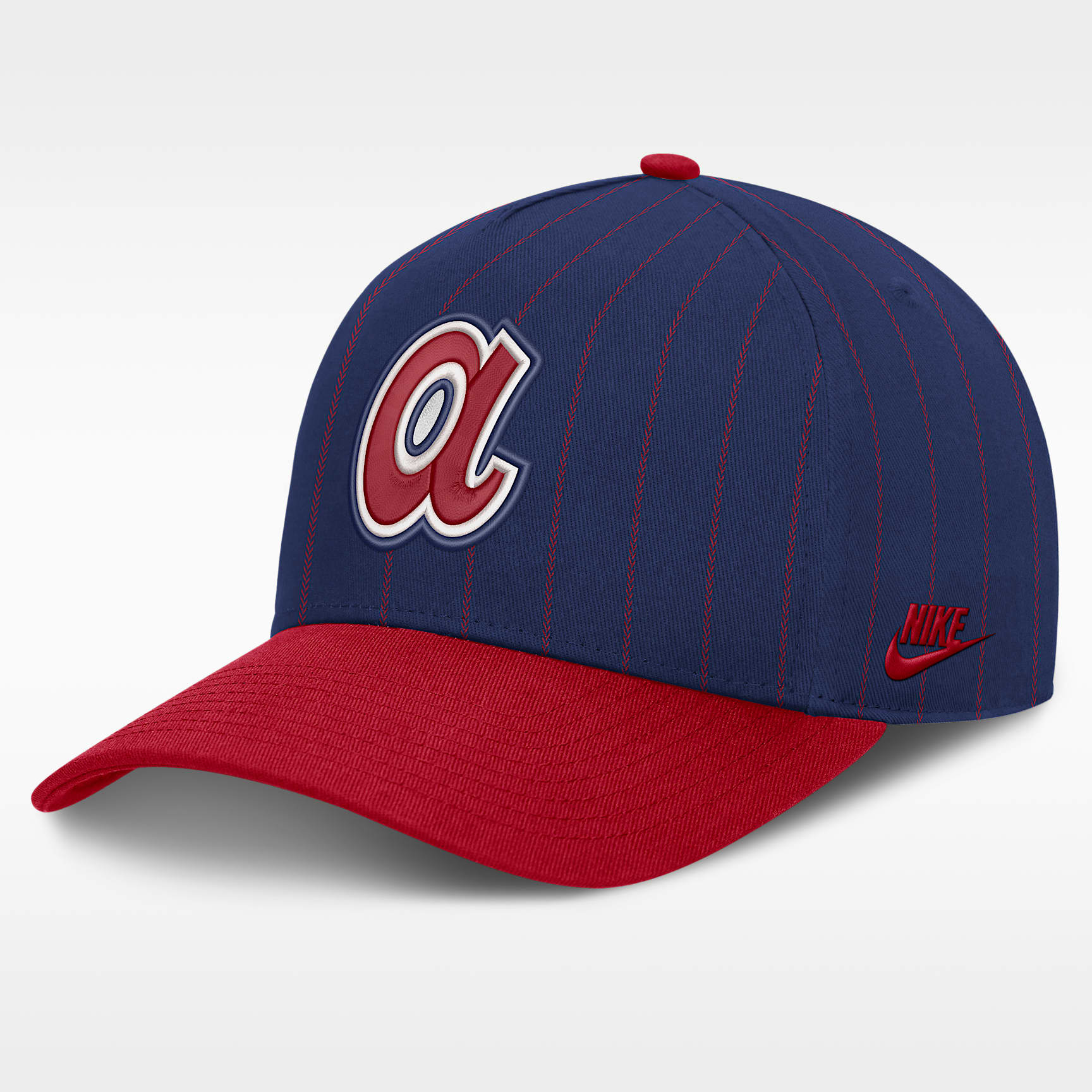Gorra Nike de la MLB ajustable con estructura A-Frame para hombre Atlanta Braves Cooperstown Rise